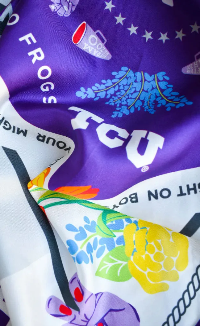 tcu scarf sold by RIFFRAFF product image thumbnail 3