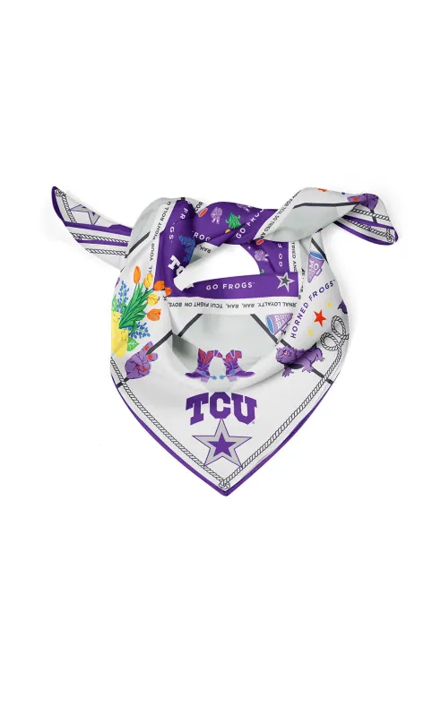 tcu scarf sold by RIFFRAFF