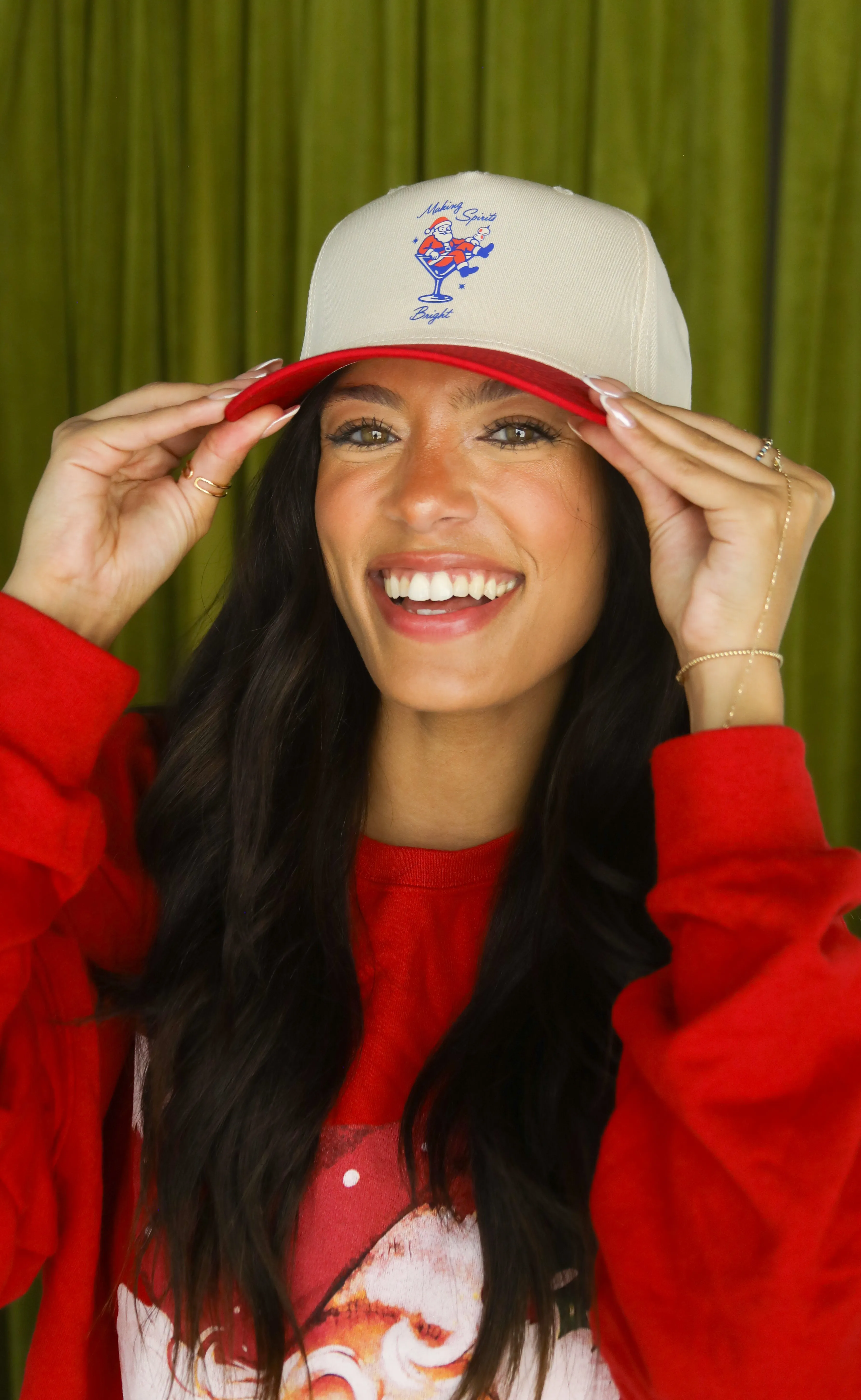 friday + saturday: making spirits bright trucker sold by RIFFRAFF