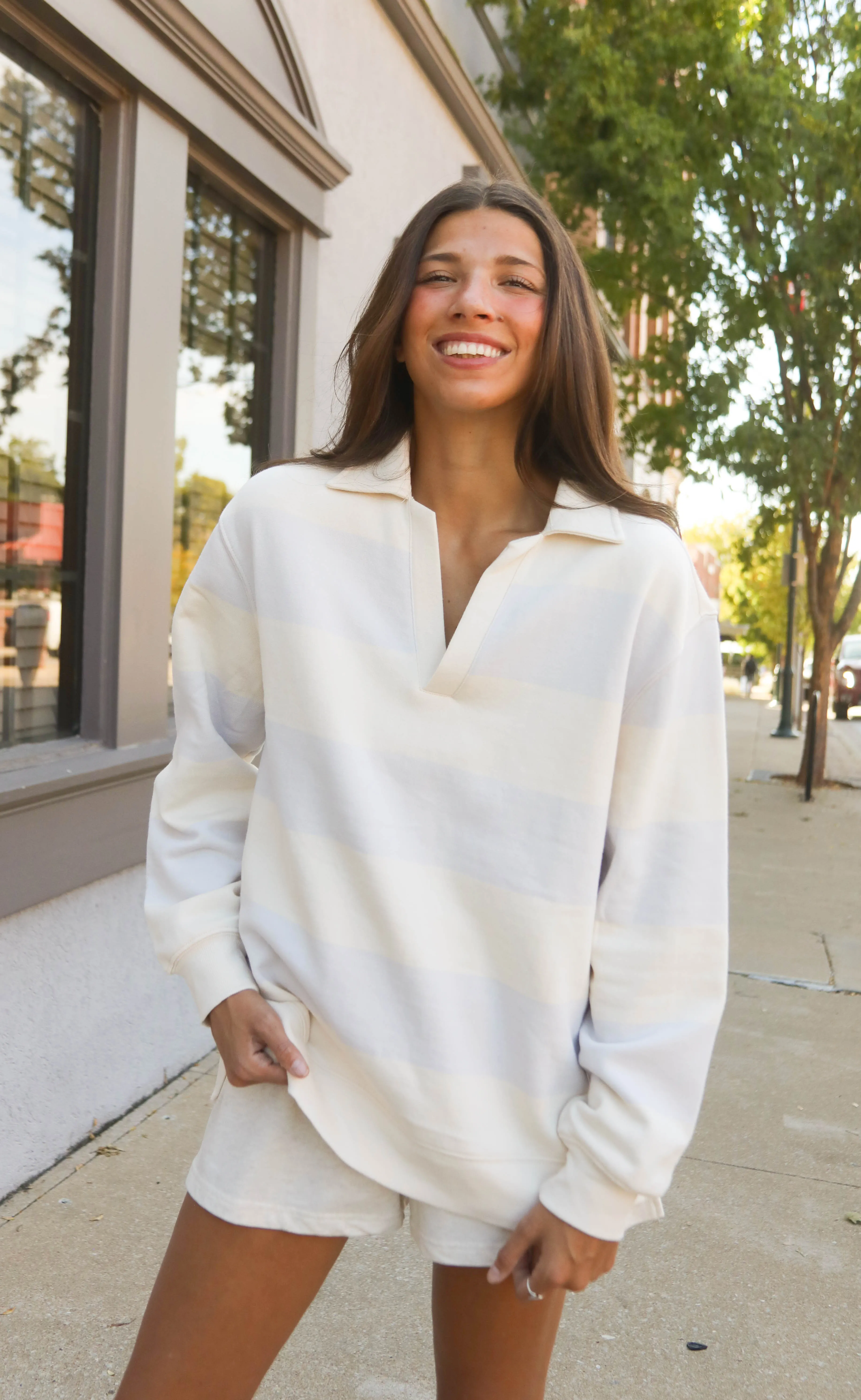 z supply: rugby henley - lavender ice sold by RIFFRAFF