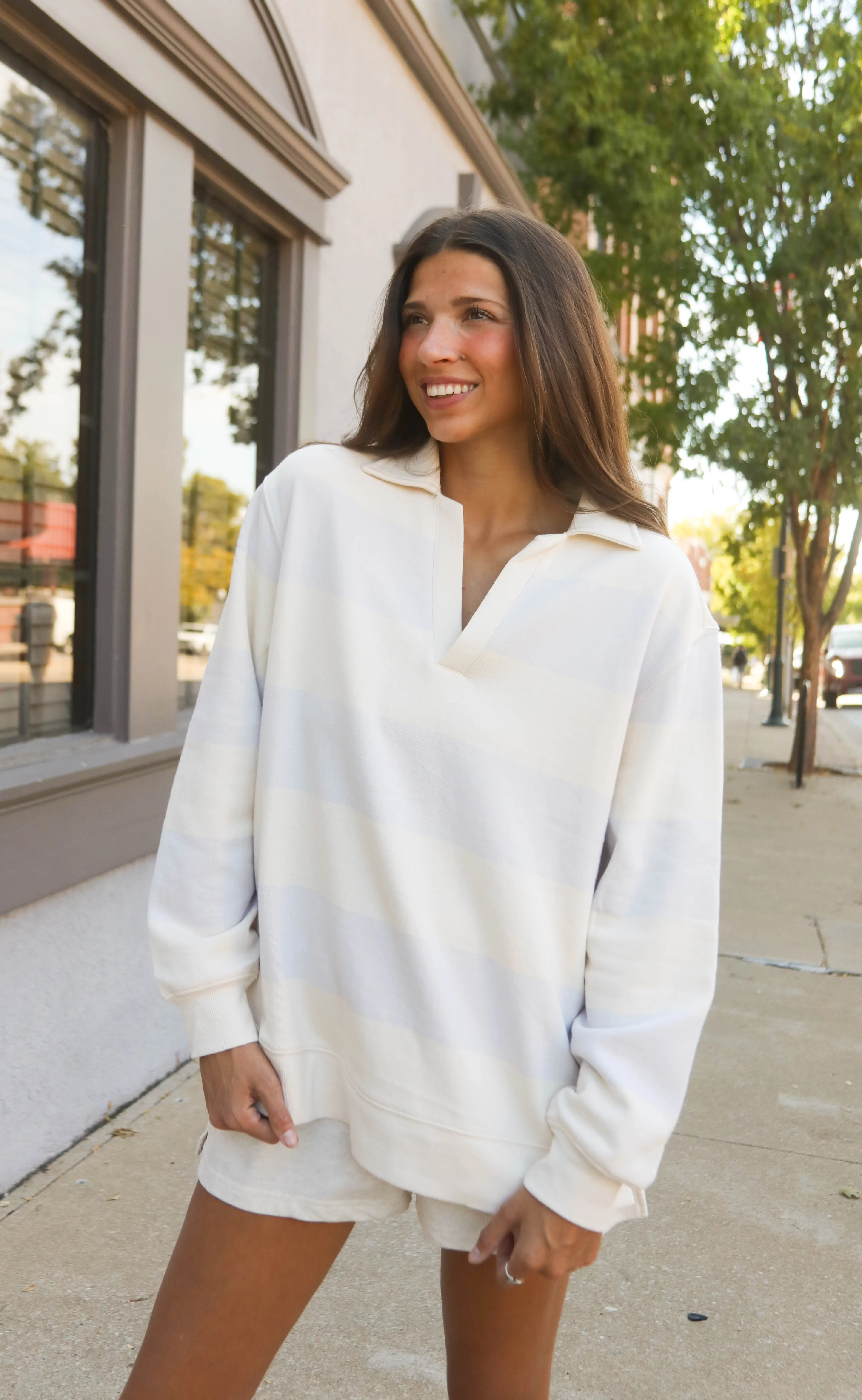 z supply: rugby henley - lavender ice sold by RIFFRAFF product image thumbnail 2