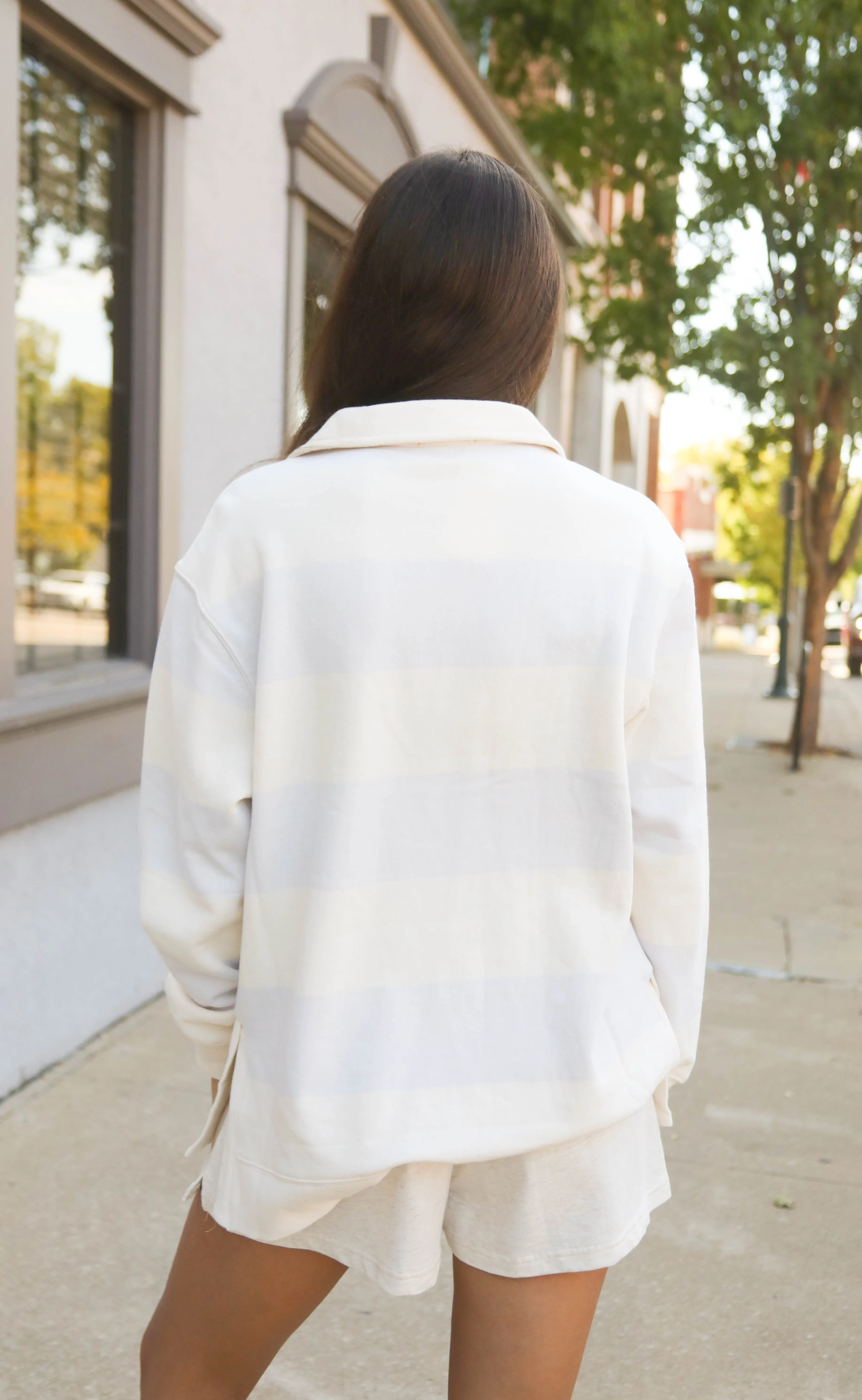 z supply: rugby henley - lavender ice sold by RIFFRAFF product image thumbnail 3