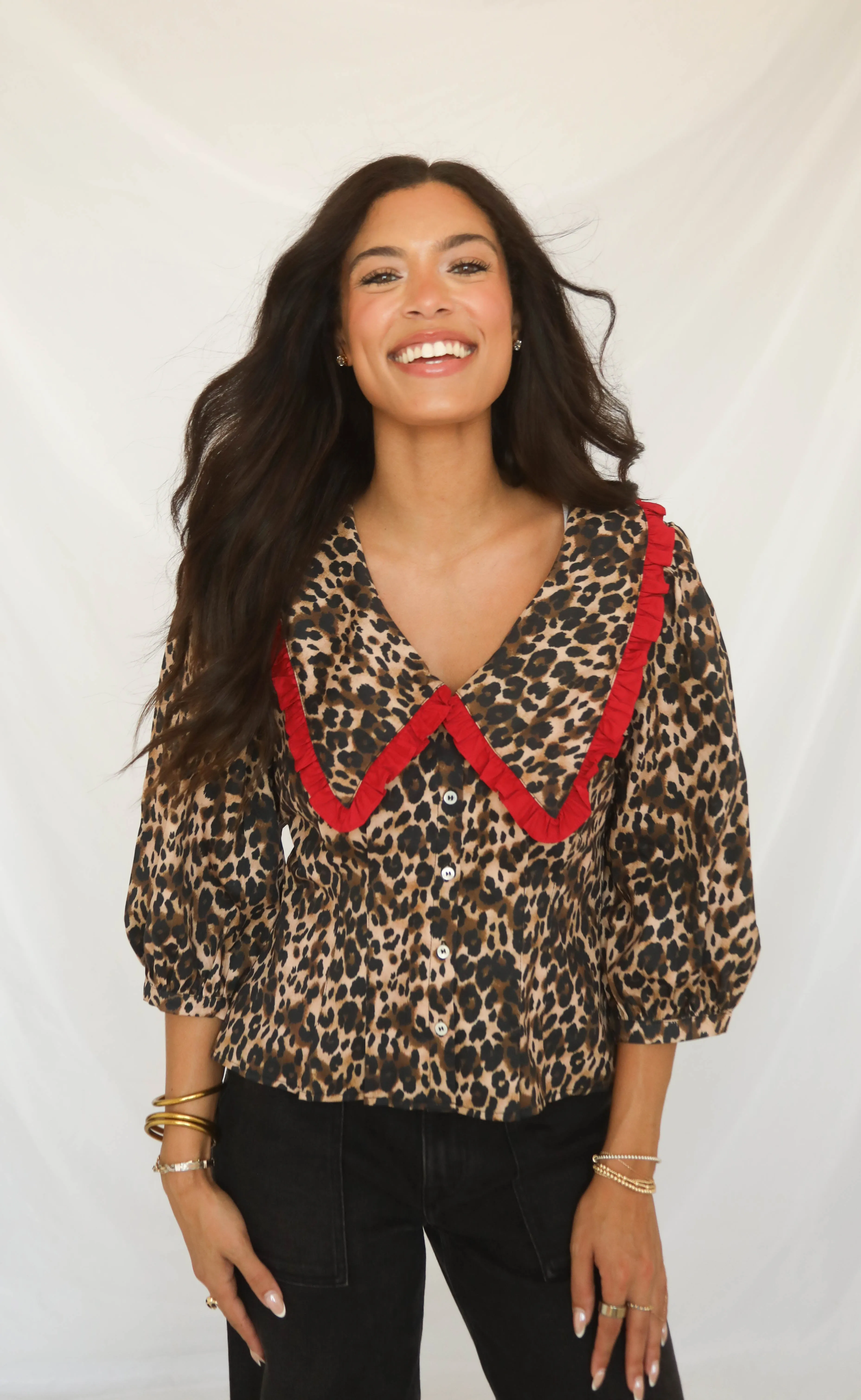 always be my home leopard top sold by RIFFRAFF product image thumbnail 2