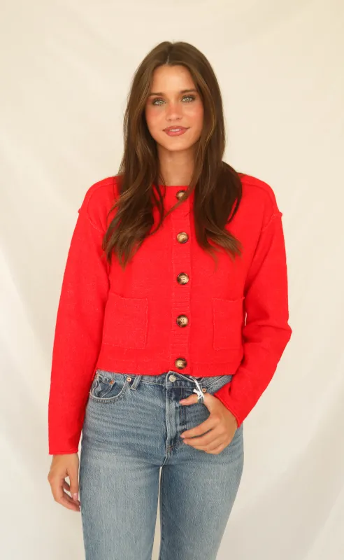 cherry bomb cardigan sweater sold by RIFFRAFF