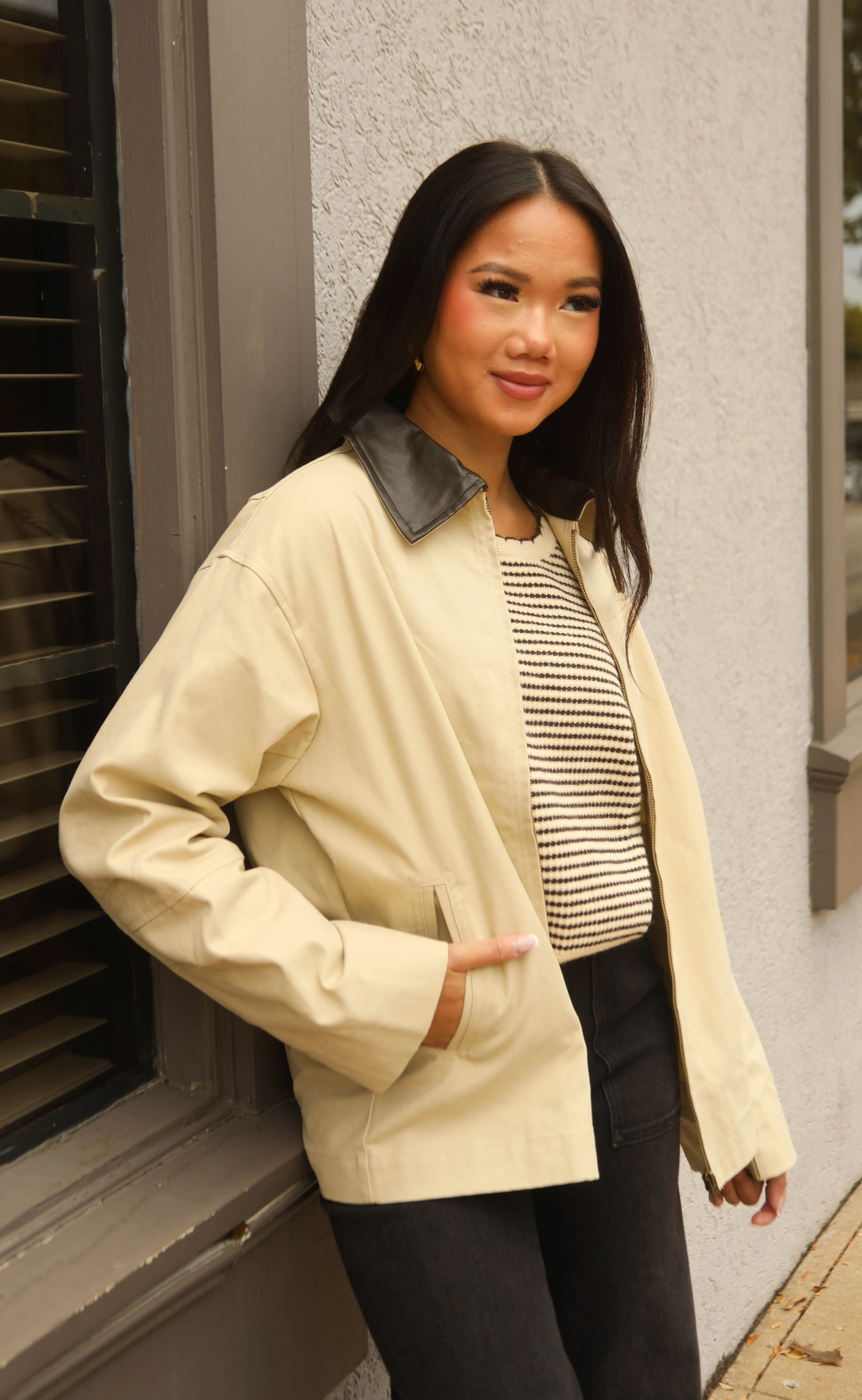 got me all in my head barn jacket sold by RIFFRAFF