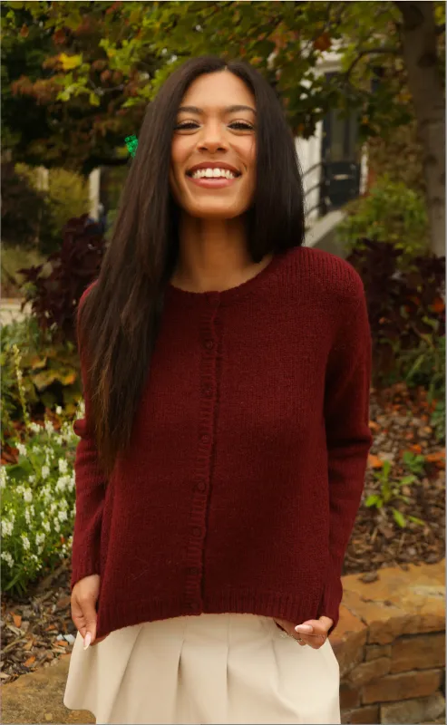 wine me down cardigan sold by RIFFRAFF