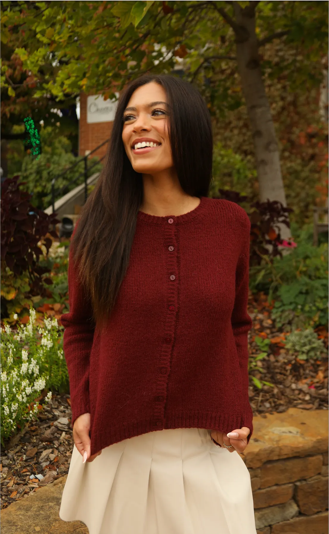 wine me down cardigan sold by RIFFRAFF product image thumbnail 2