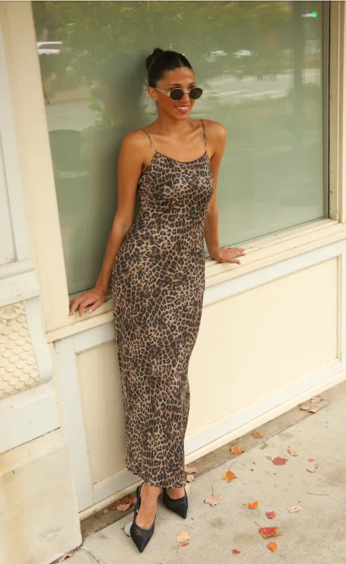 z supply: cielo leopard midi dress made by Z Supply