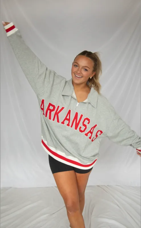 arkansas quarter zip pullover sold by RIFFRAFF