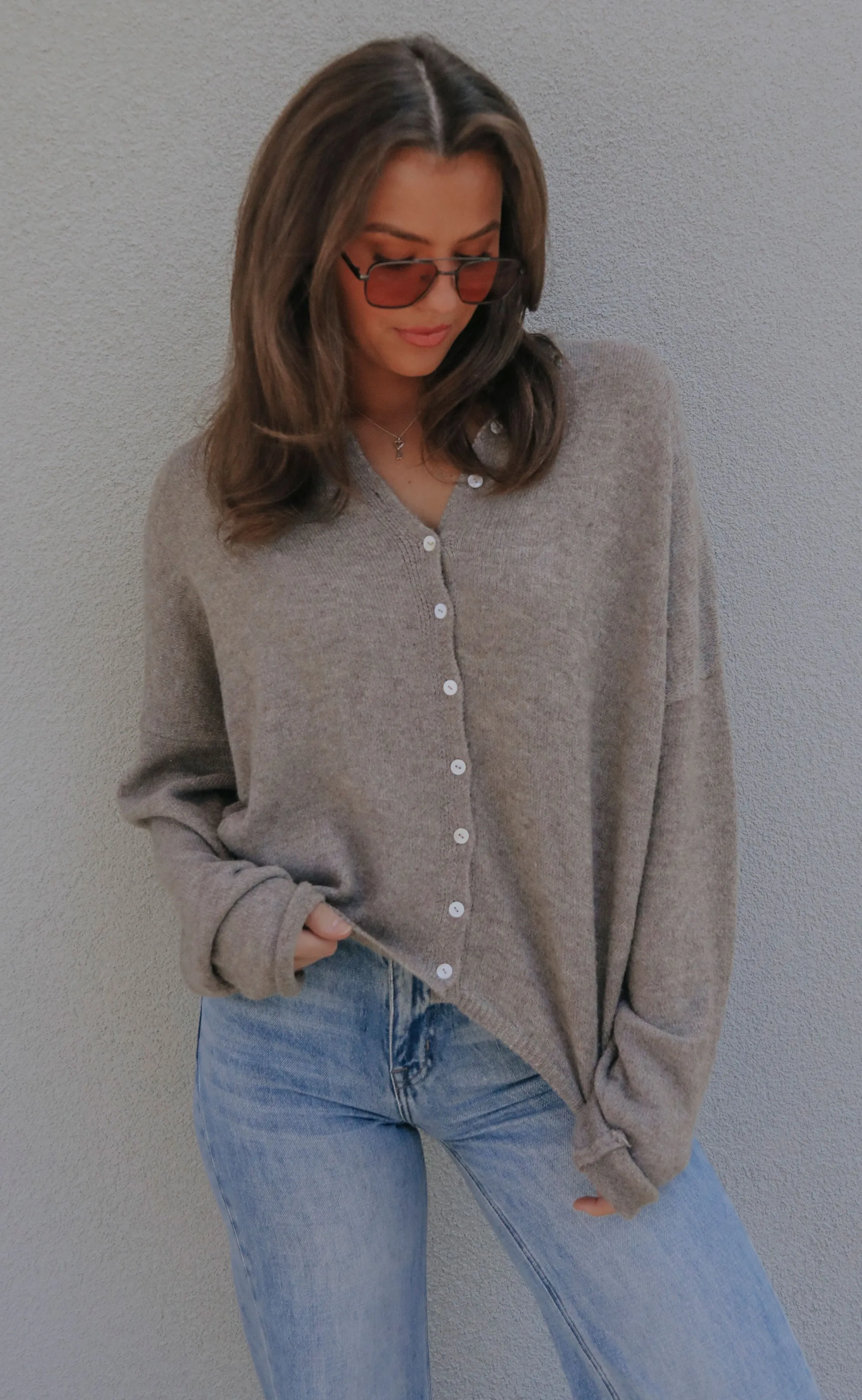 beat of your heart cardigan - mocha sold by RIFFRAFF product image thumbnail 2