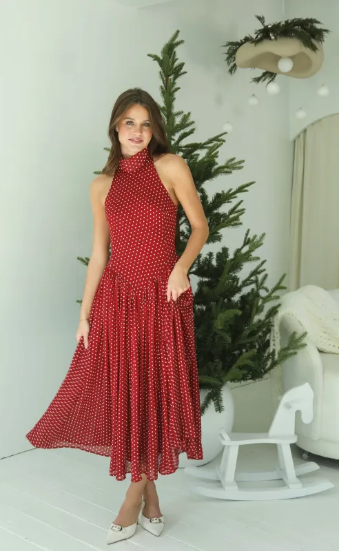 twirl you around polka dot midi sold by RIFFRAFF