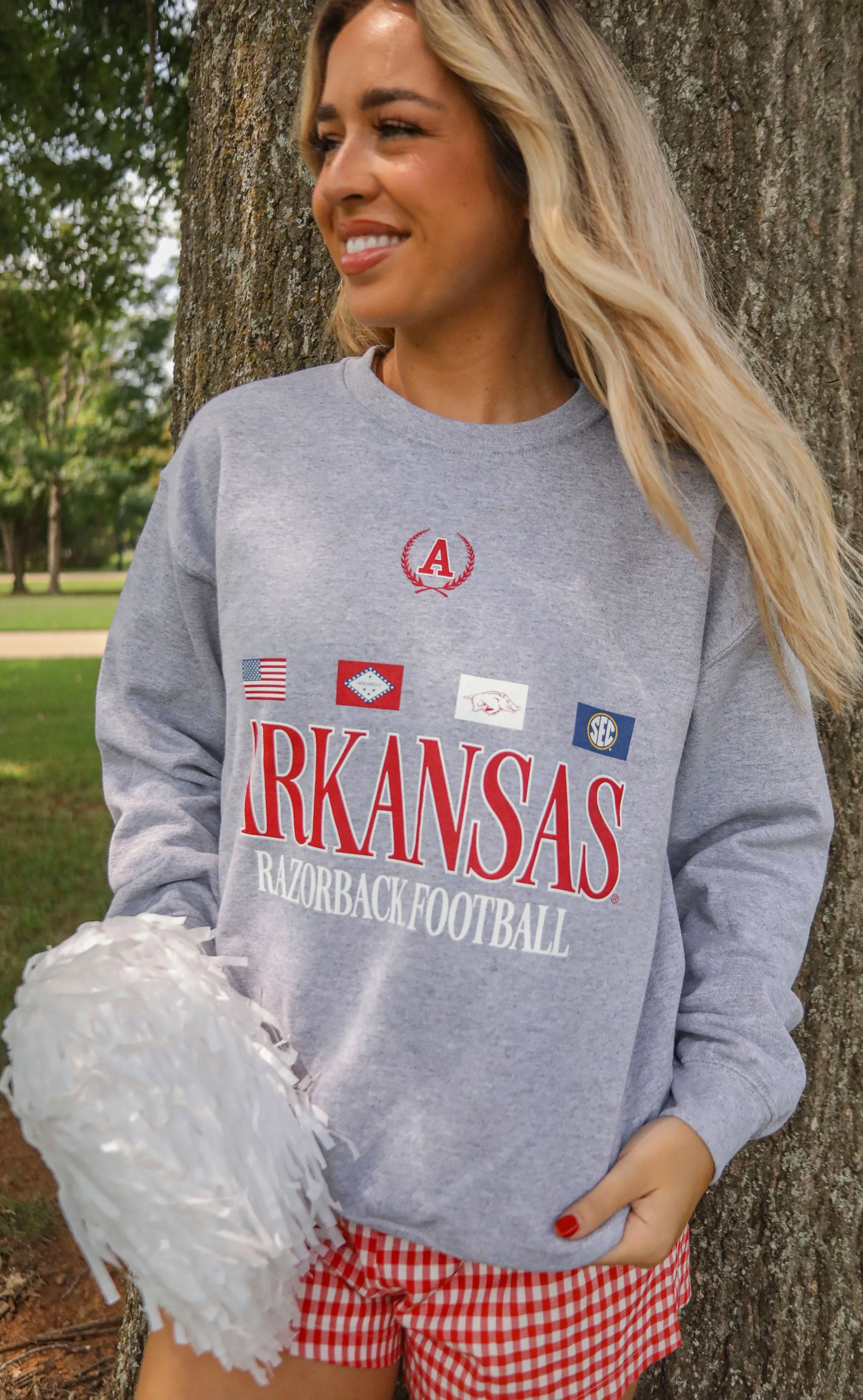 charlie southern: arkansas flag sweatshirt sold by RIFFRAFF product image thumbnail 4