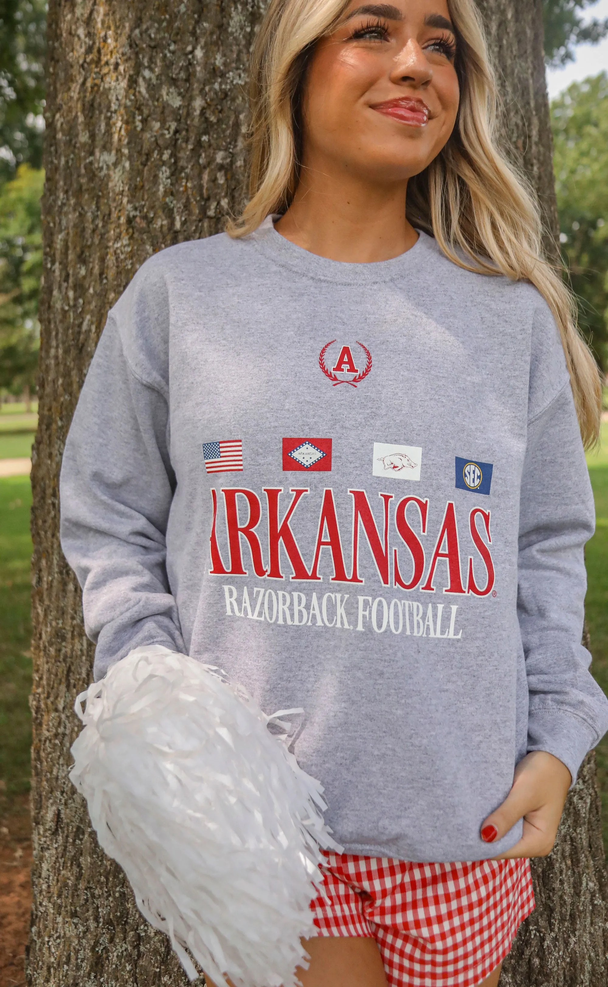 charlie southern: arkansas flag sweatshirt sold by RIFFRAFF product image thumbnail 5