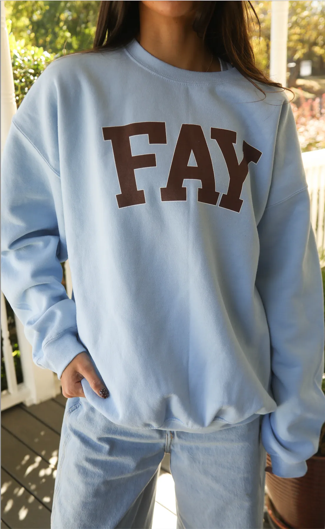 charlie southern: fay sweatshirt - blue sold by RIFFRAFF product image thumbnail 2