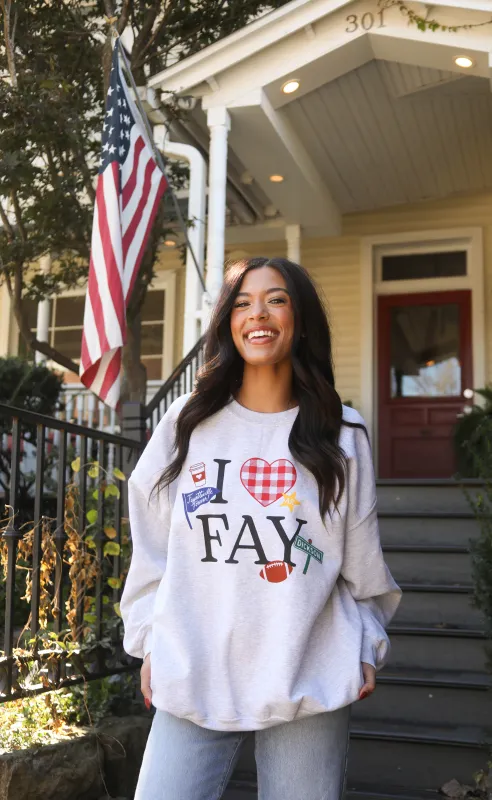 charlie southern: i heart fay sweatshirt sold by RIFFRAFF