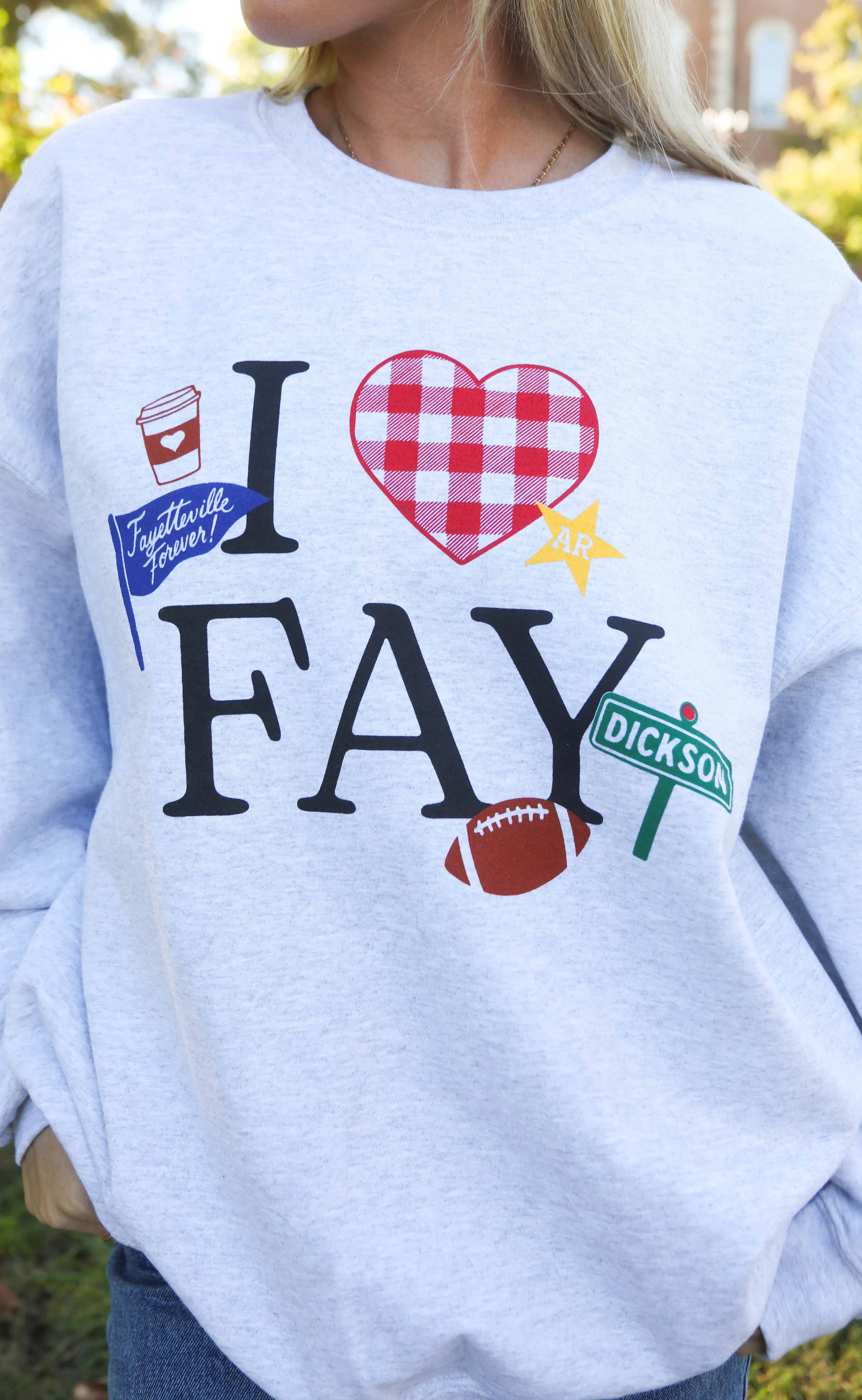 charlie southern: i heart fay sweatshirt sold by RIFFRAFF product image thumbnail 3