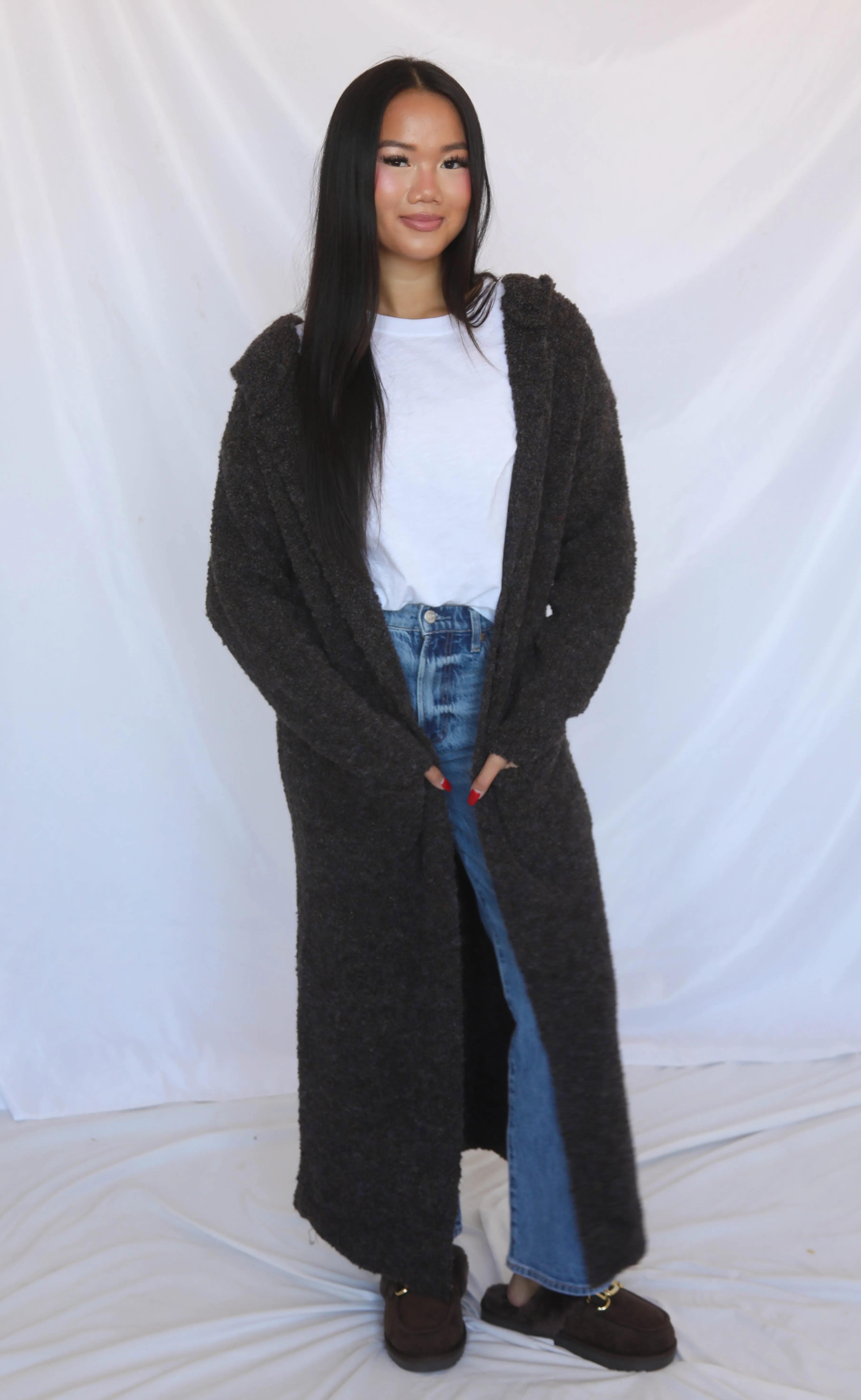 cozy up long cardigan sold by RIFFRAFF product image thumbnail 2