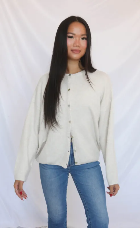they want it all cardigan - ivory sold by RIFFRAFF