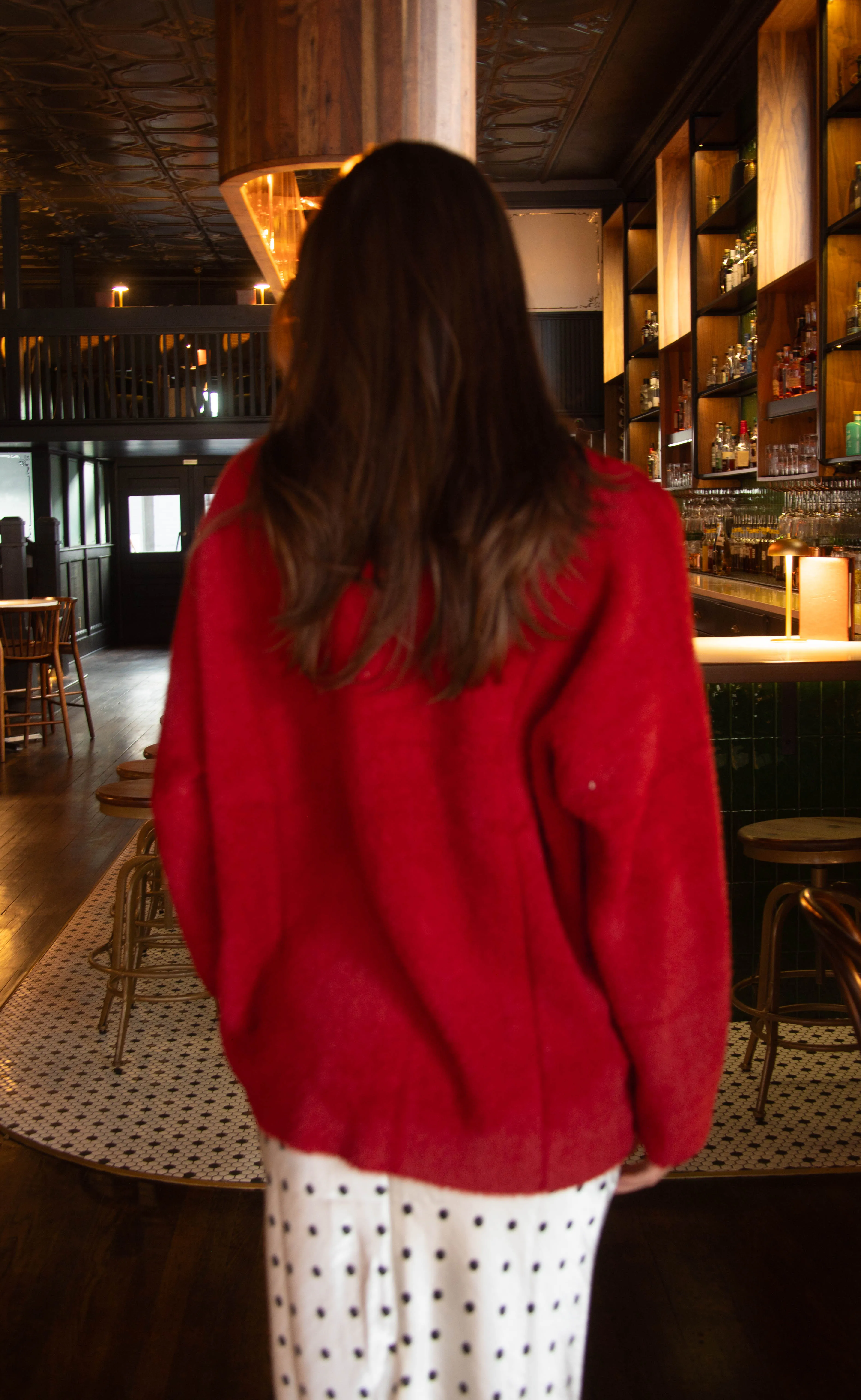 show me your mumu: classic crewneck sweater - twas the night knit sold by RIFFRAFF product image thumbnail 3