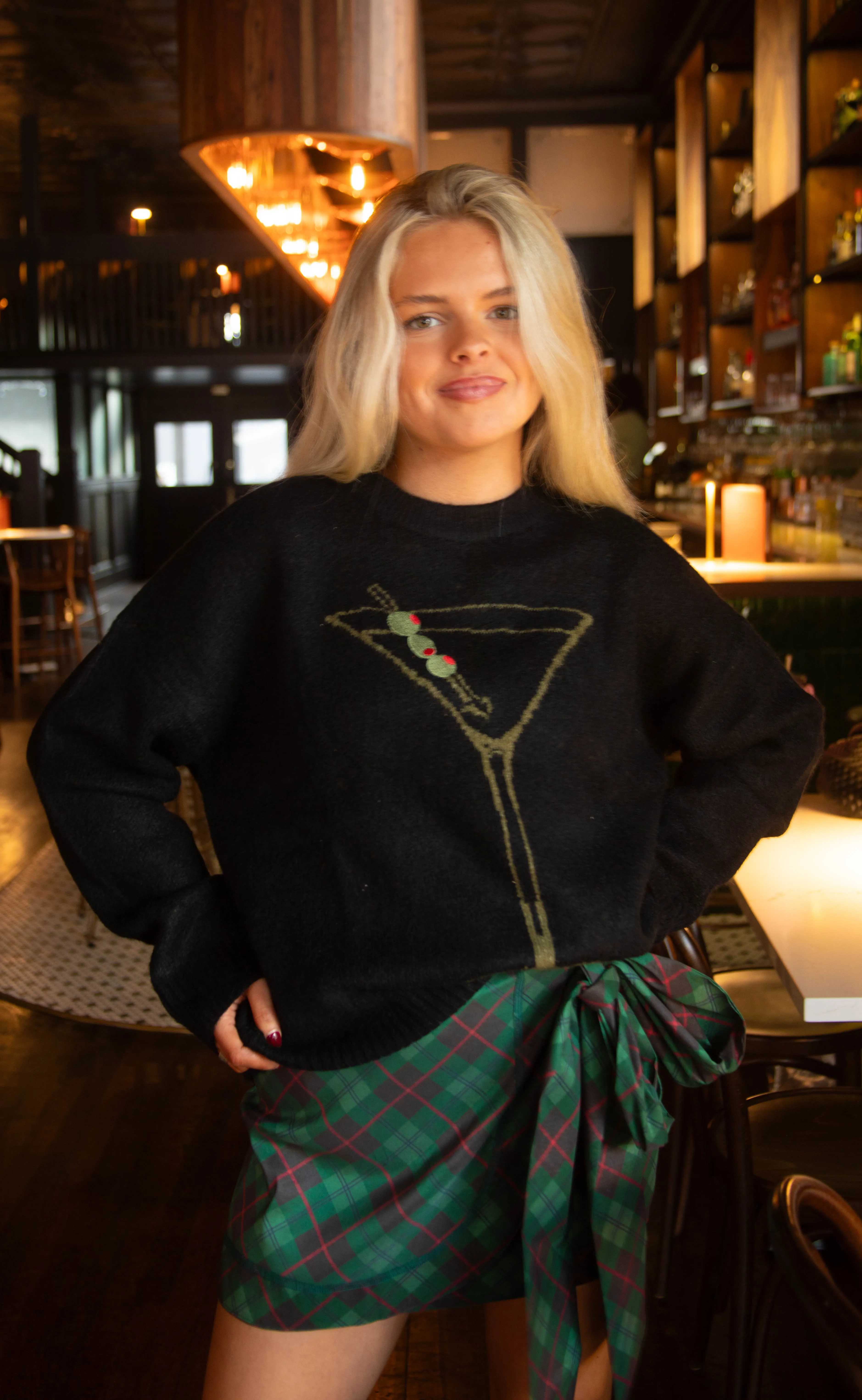 show me your mumu: settle in sweater - dirty martini knit sold by RIFFRAFF product image thumbnail 2