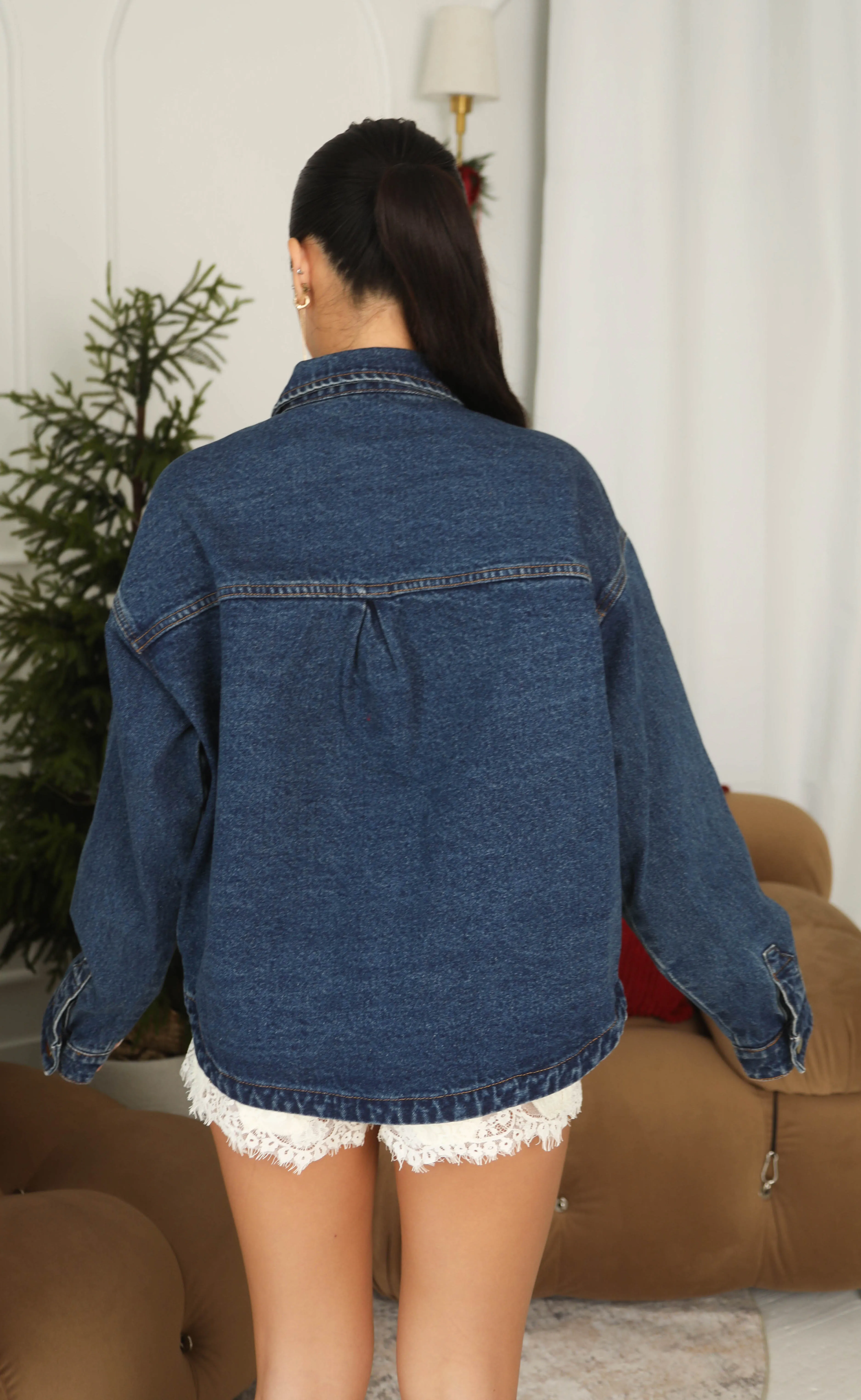 welcome to it denim jacket sold by RIFFRAFF product image thumbnail 3