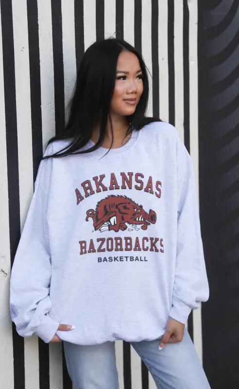 charlie southern: retro slobber hog basketball sweatshirt sold by RIFFRAFF