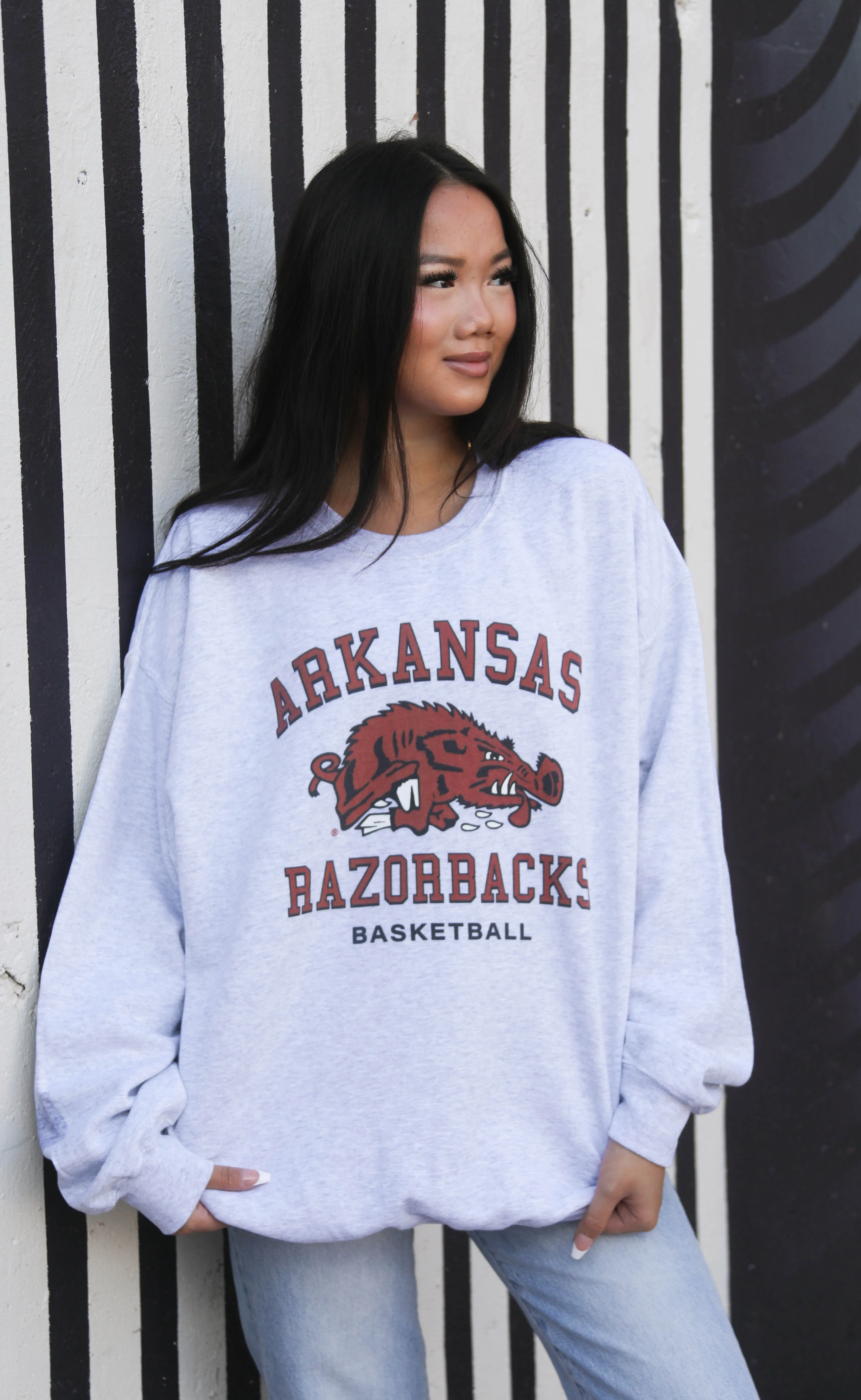charlie southern: retro slobber hog basketball sweatshirt sold by RIFFRAFF