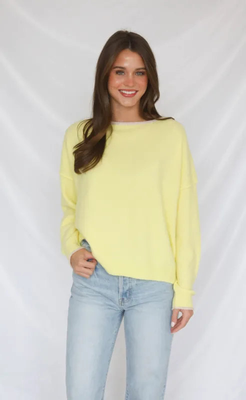 laid back sweater - yellow sold by RIFFRAFF