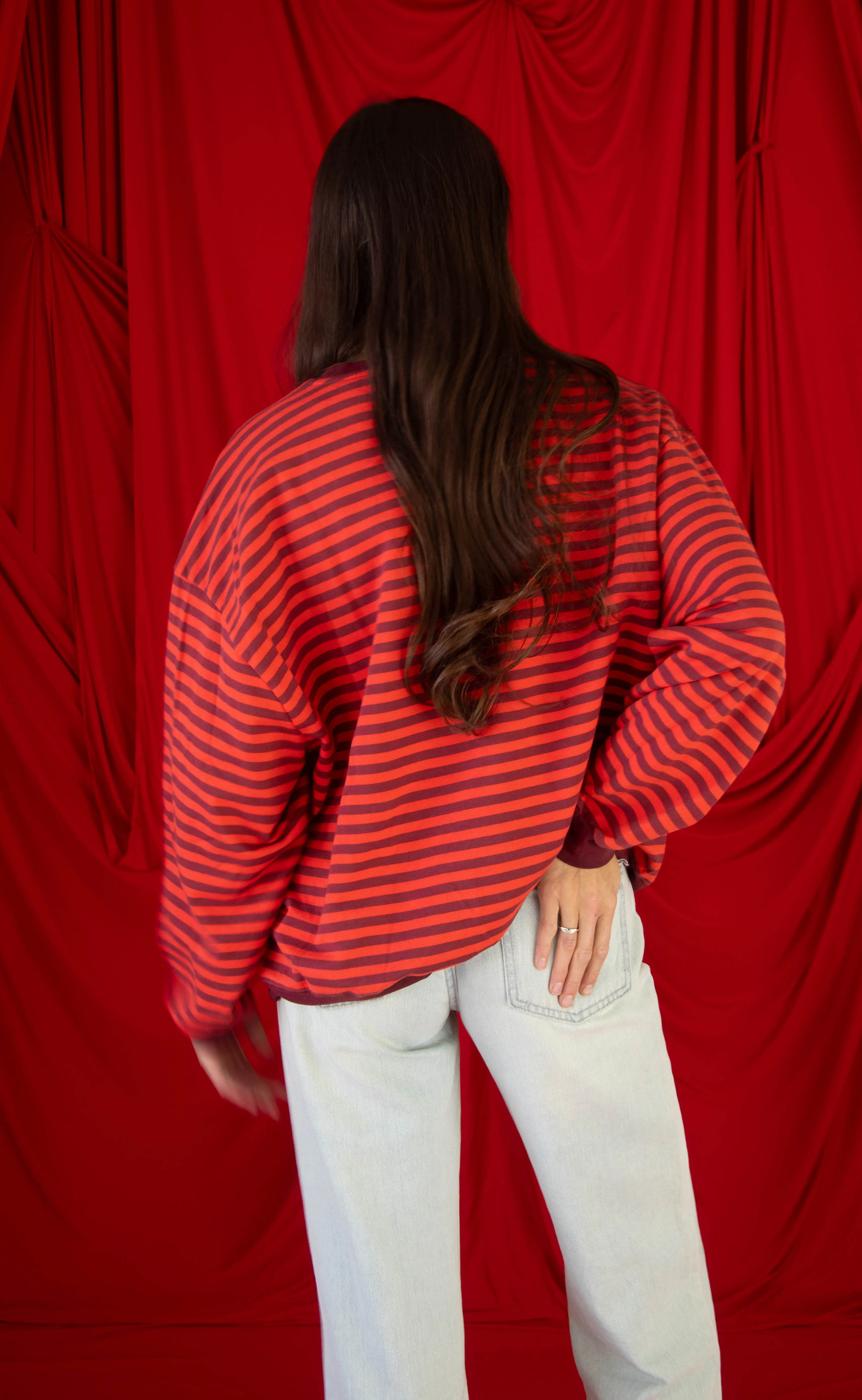 places to be striped sweatshirt sold by RIFFRAFF product image thumbnail 4