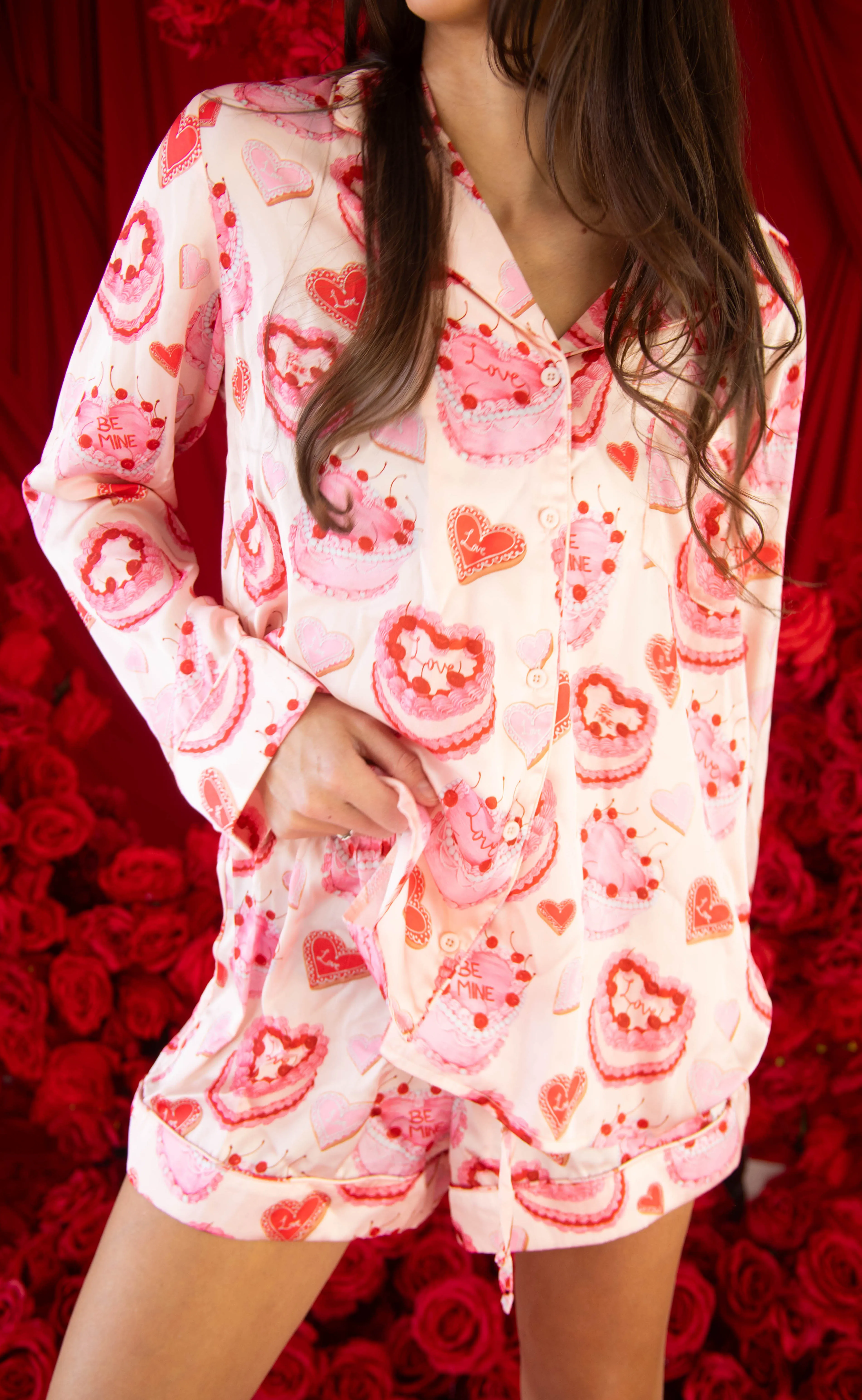 show me your mumu: favorite pj set - icing on the cake silky sold by RIFFRAFF product image thumbnail 2