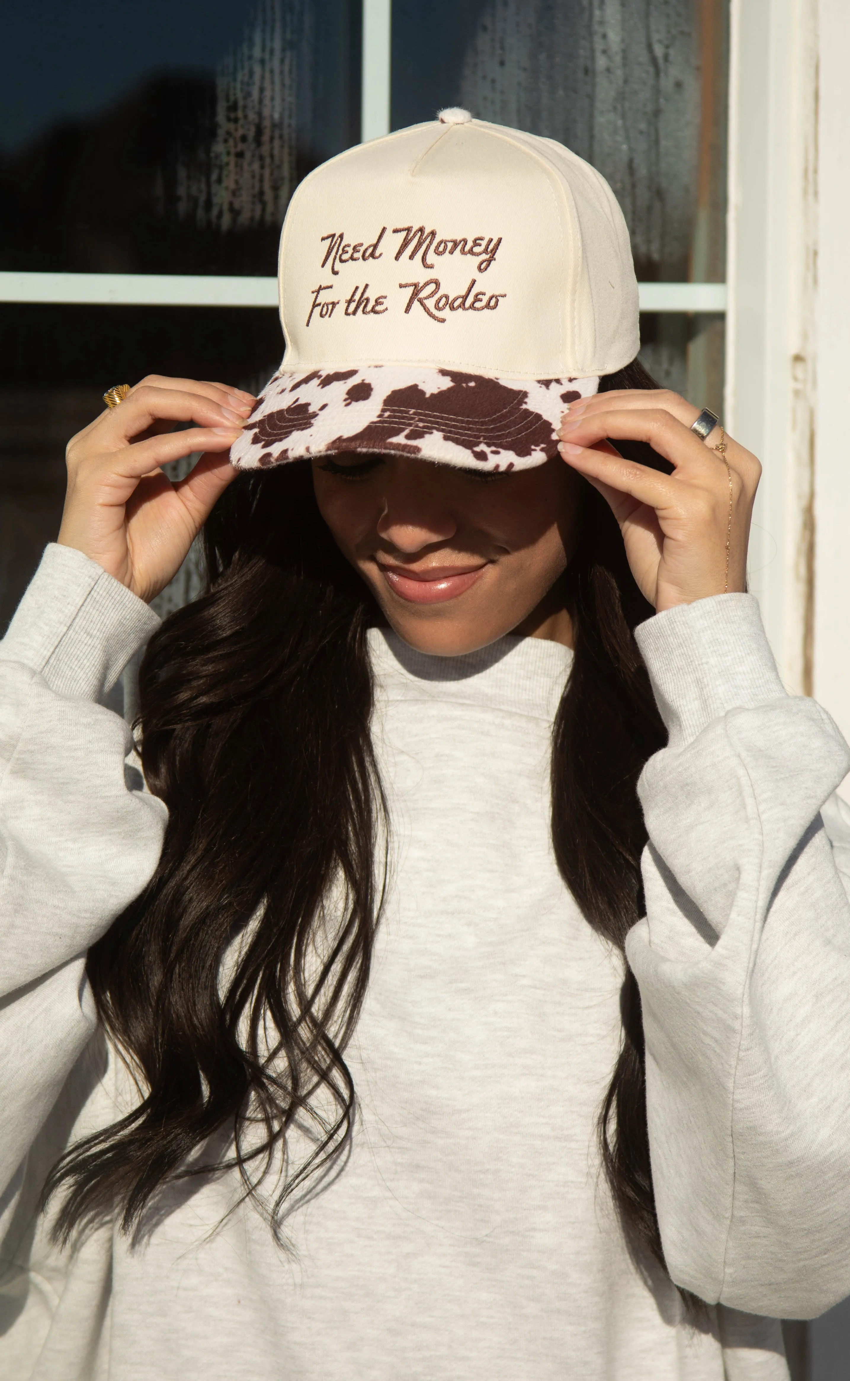 charlie southern: need money for the rodeo cowprint trucker sold by RIFFRAFF product image thumbnail 3