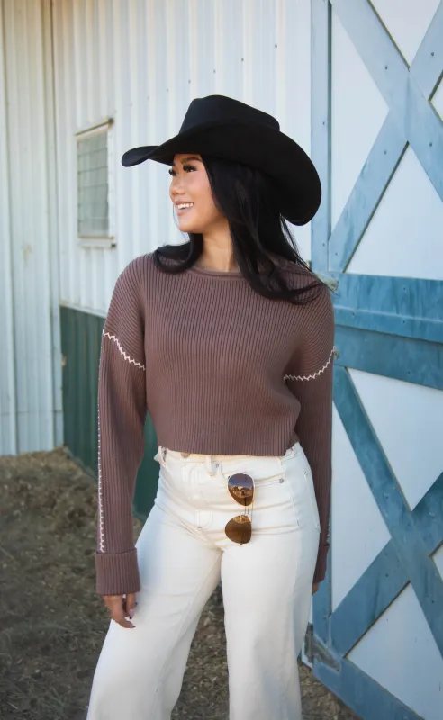 not how you hoped cropped sweater sold by RIFFRAFF