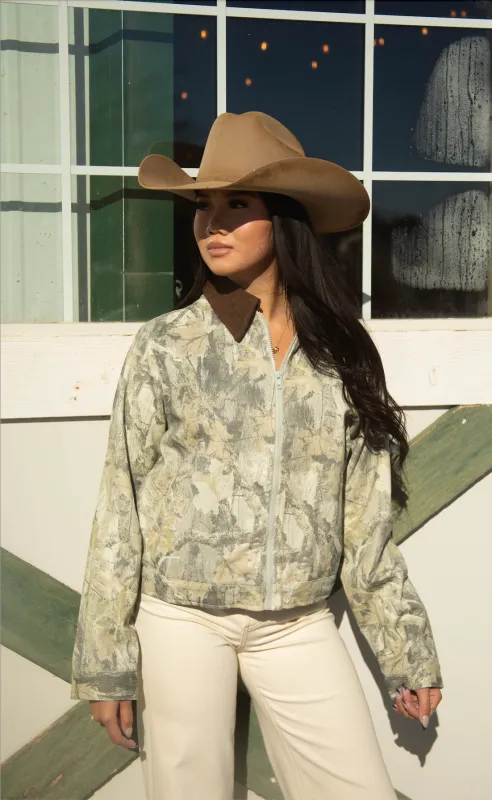 make a change camo barn jacket sold by RIFFRAFF