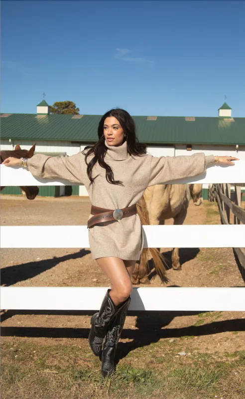 show me your mumu: chester sweater dress - oatmeal knit sold by RIFFRAFF