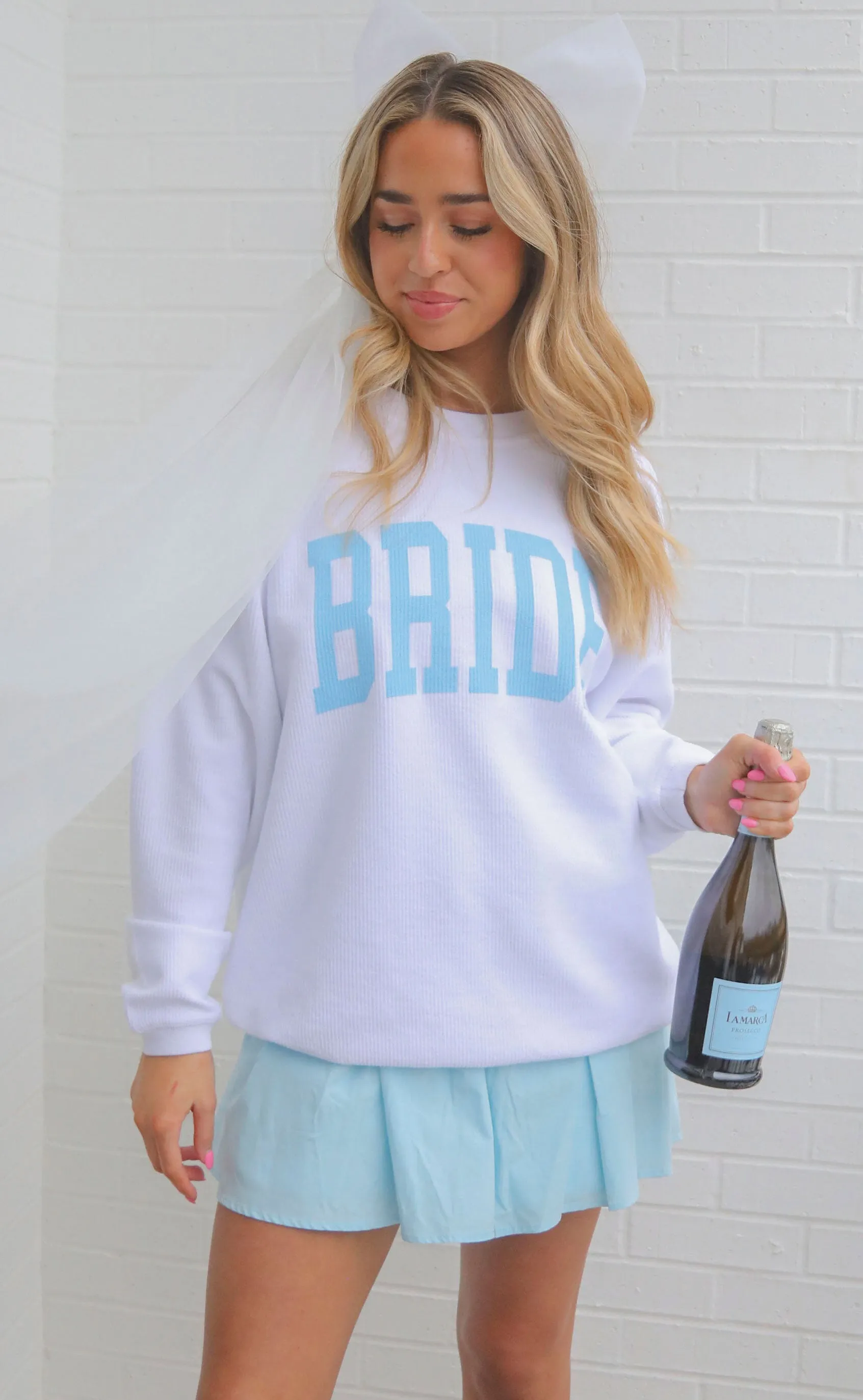 friday + saturday: bride corded sweatshirt sold by RIFFRAFF product image thumbnail 5