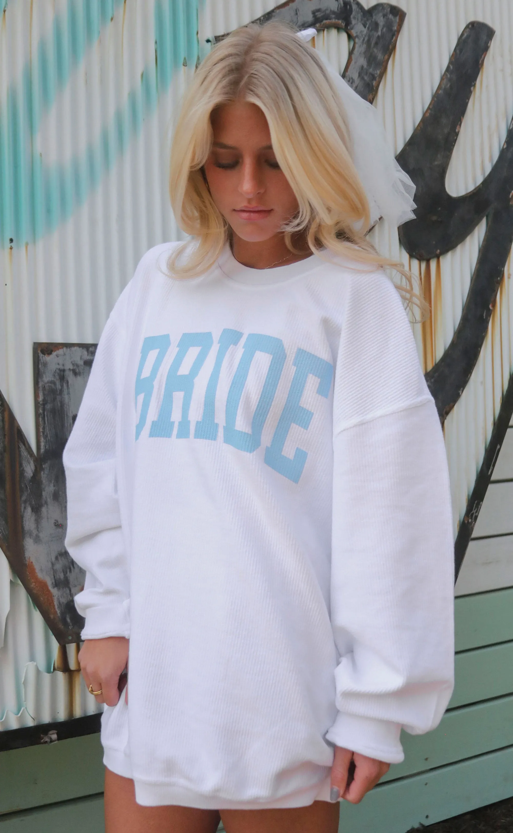 friday + saturday: bride corded sweatshirt sold by RIFFRAFF product image thumbnail 4