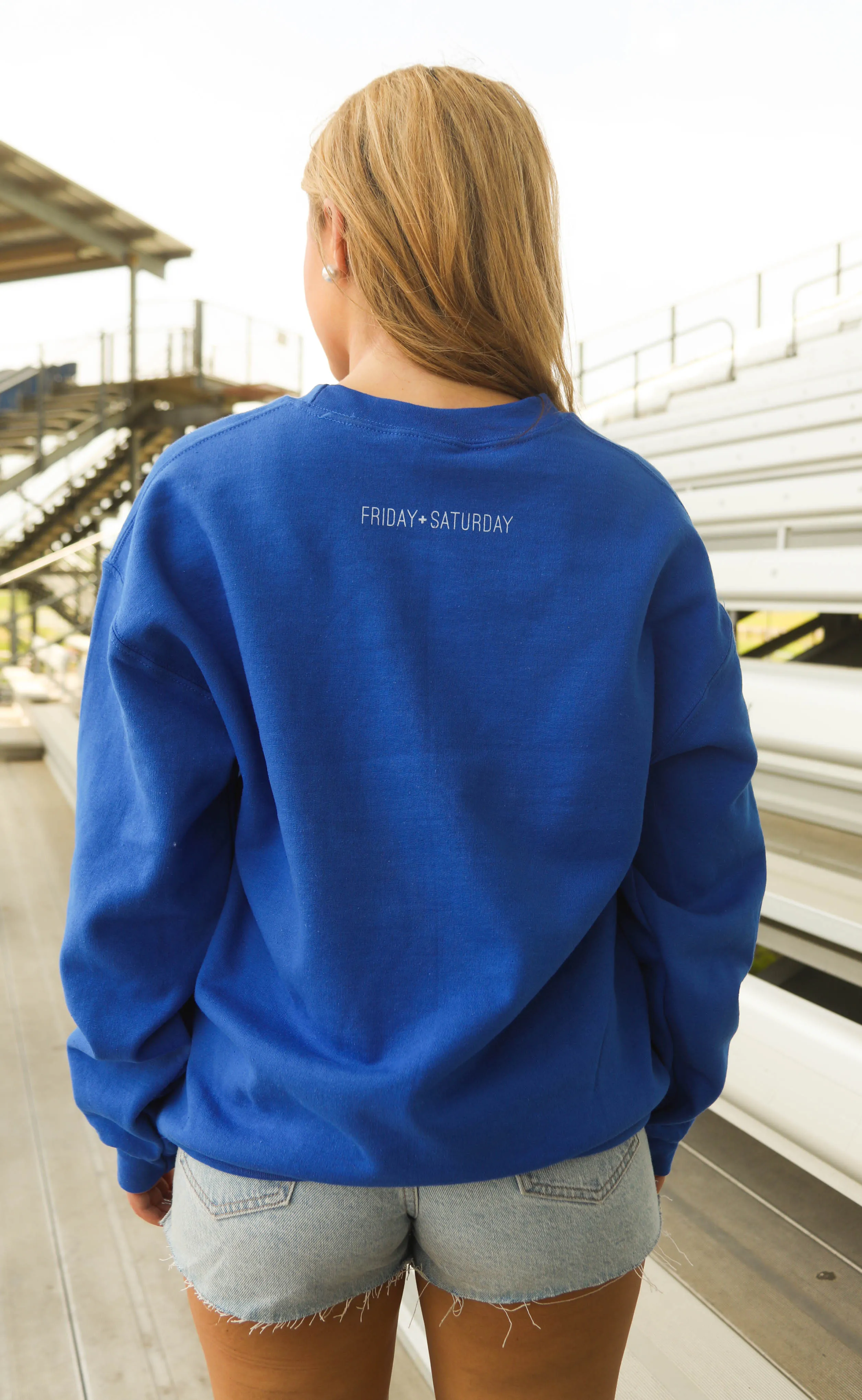 friday + saturday: usa health + wellness sweatshirt sold by RIFFRAFF product image thumbnail 3