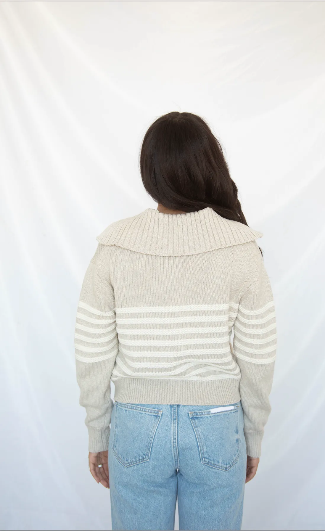 z supply: kovac sweater jacket - natural heather sold by RIFFRAFF product image thumbnail 3
