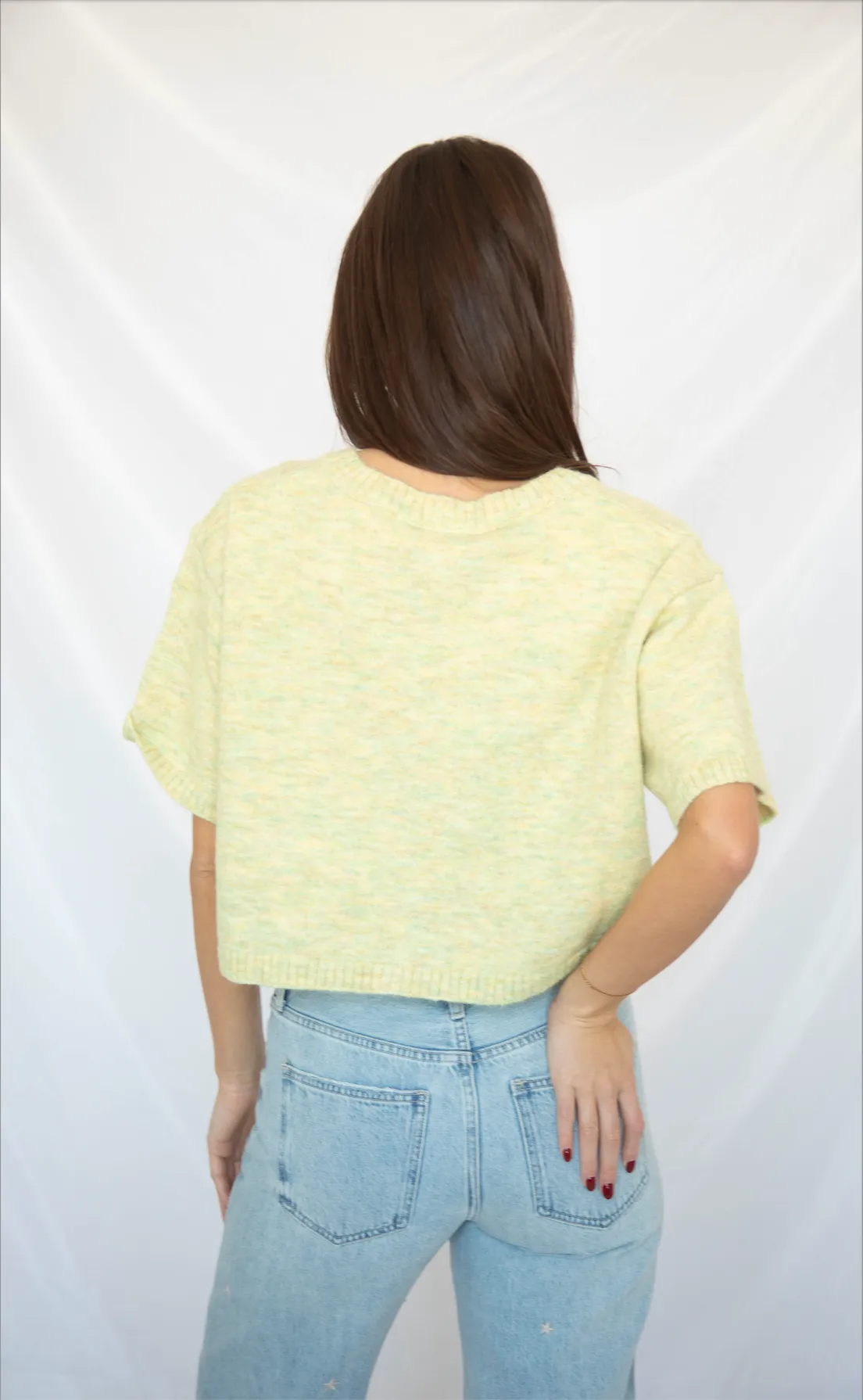 tell the truth short sleeve cardigan - green sold by RIFFRAFF product image thumbnail 3