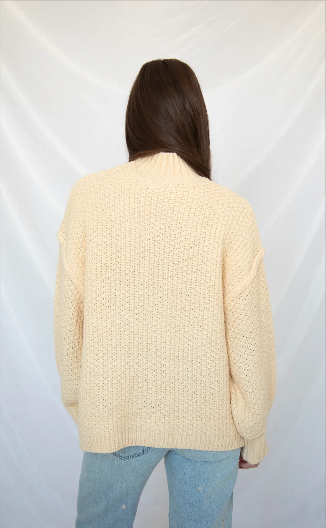 love won't change sweater - cream sold by RIFFRAFF product image thumbnail 3