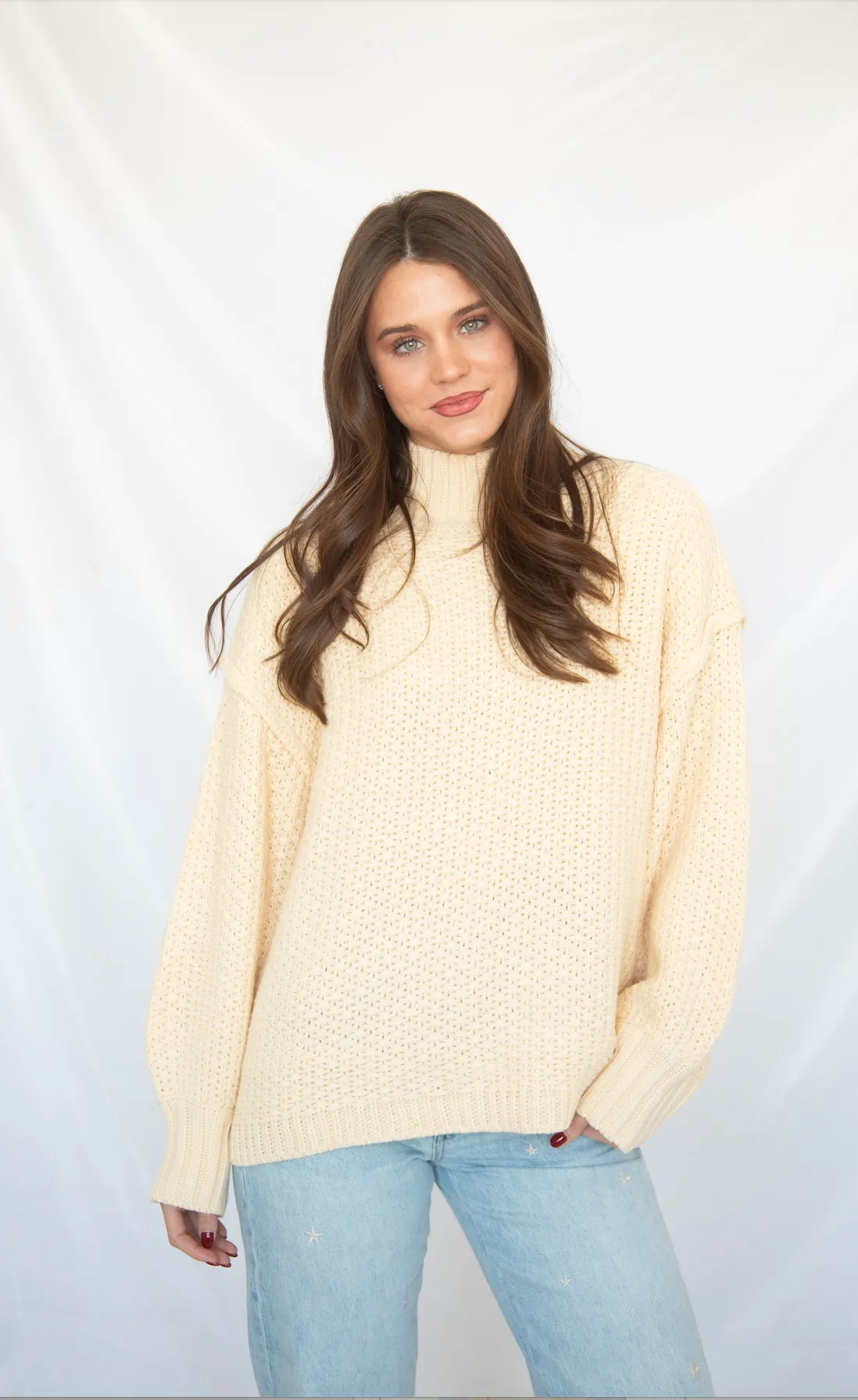 love won't change sweater - cream sold by RIFFRAFF product image thumbnail 2