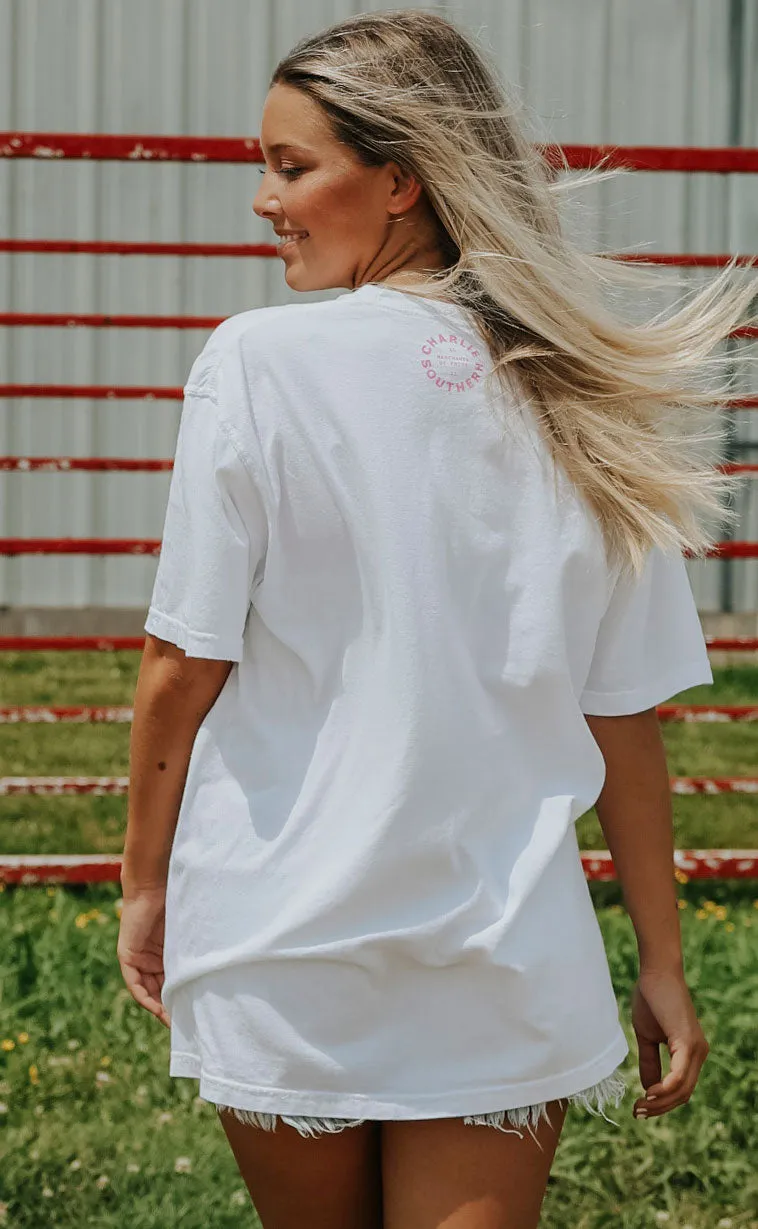 charlie southern: pink state jersey t shirt - arkansas sold by RIFFRAFF product image thumbnail 4