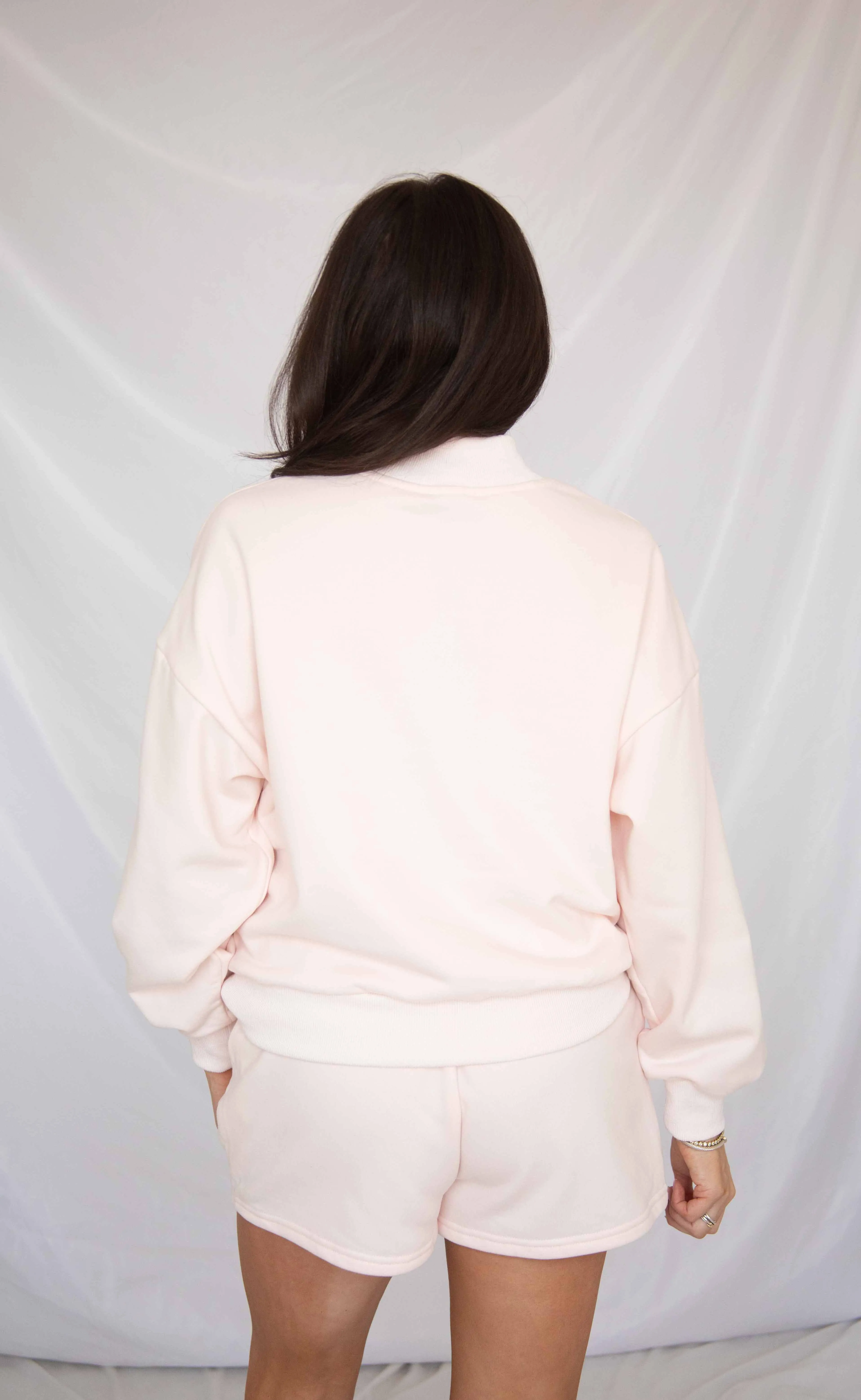 party on mock neck lounge set - blush sold by RIFFRAFF product image thumbnail 3