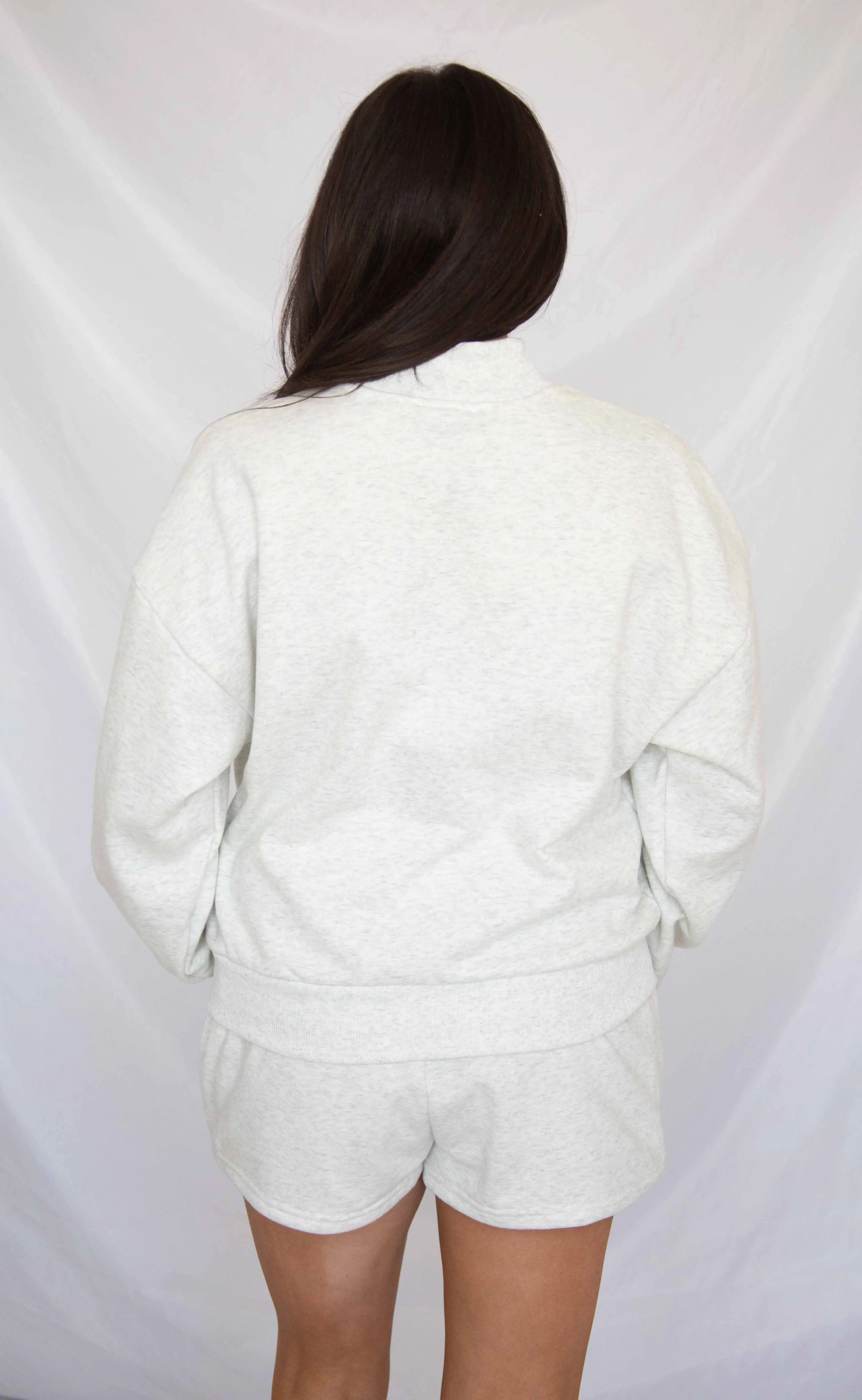 party on mock neck lounge set - white melange sold by RIFFRAFF product image thumbnail 3