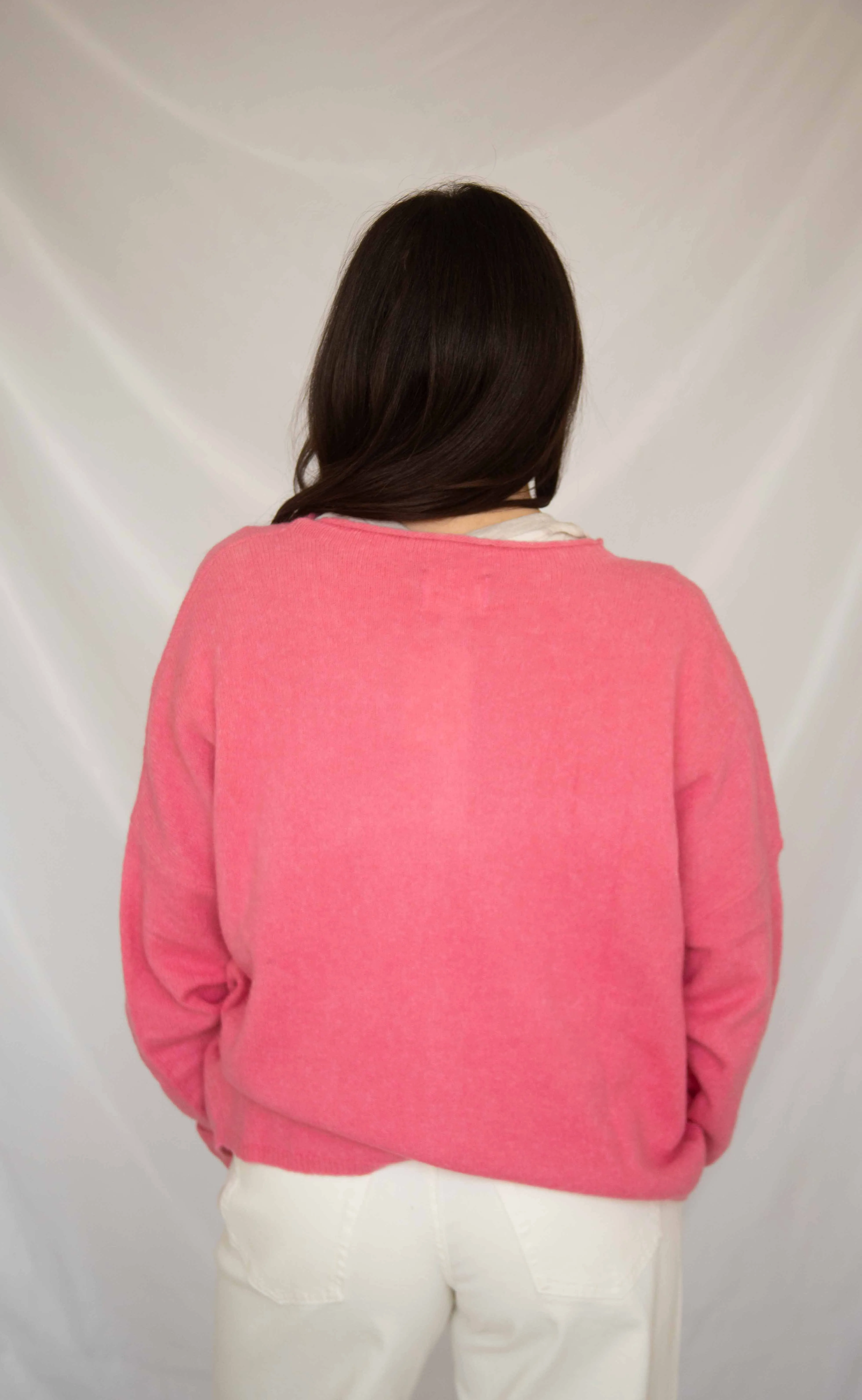 beat of your heart cardigan - rose sold by RIFFRAFF product image thumbnail 3
