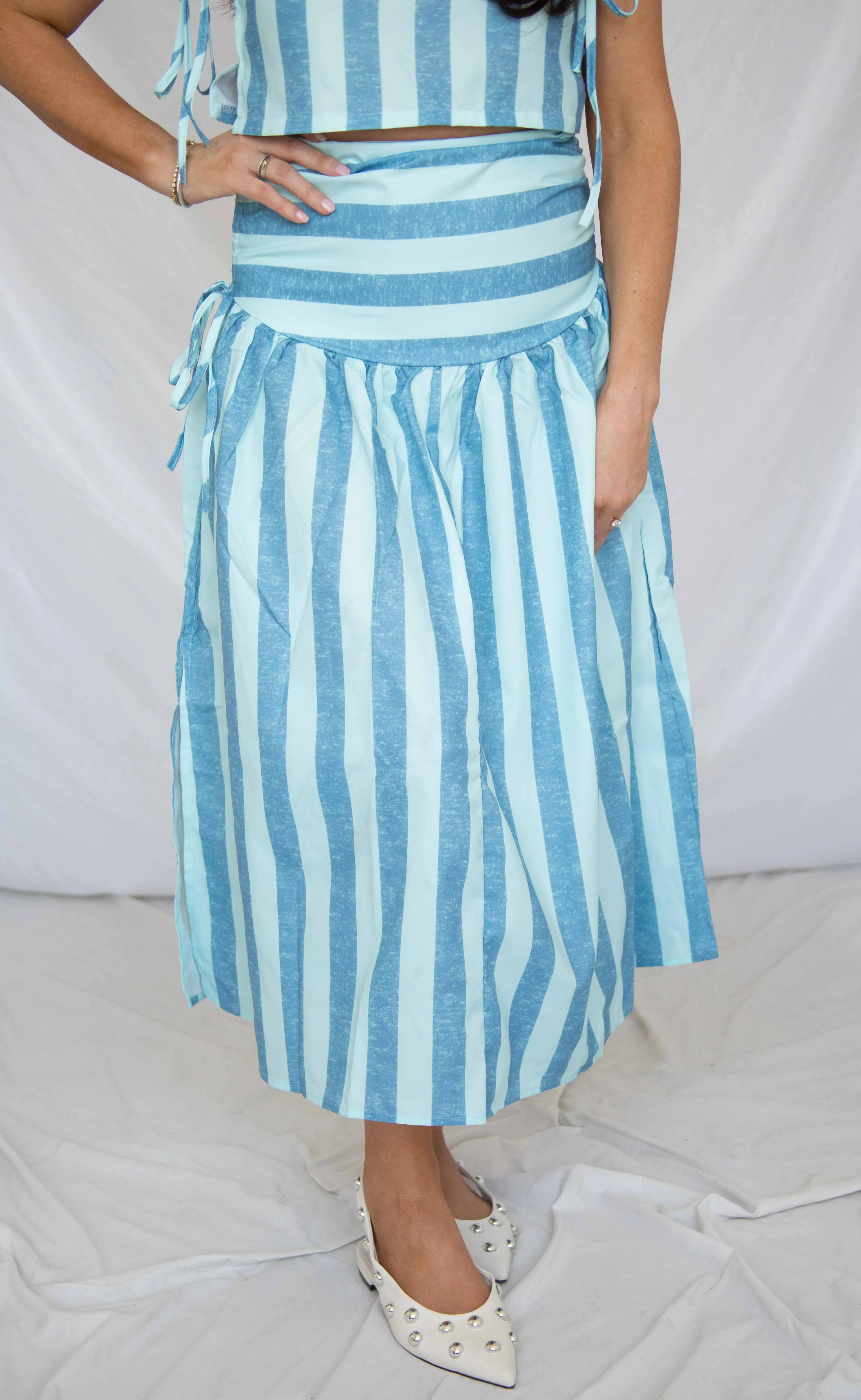 talk to me striped skirt set sold by RIFFRAFF product image thumbnail 3