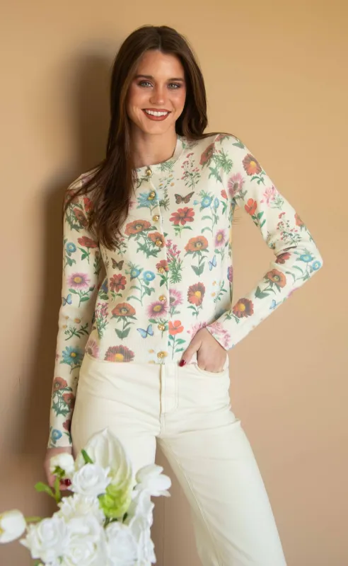 show me your mumu: cafe cardigan - french floral knit made by Show Me Your MuMu