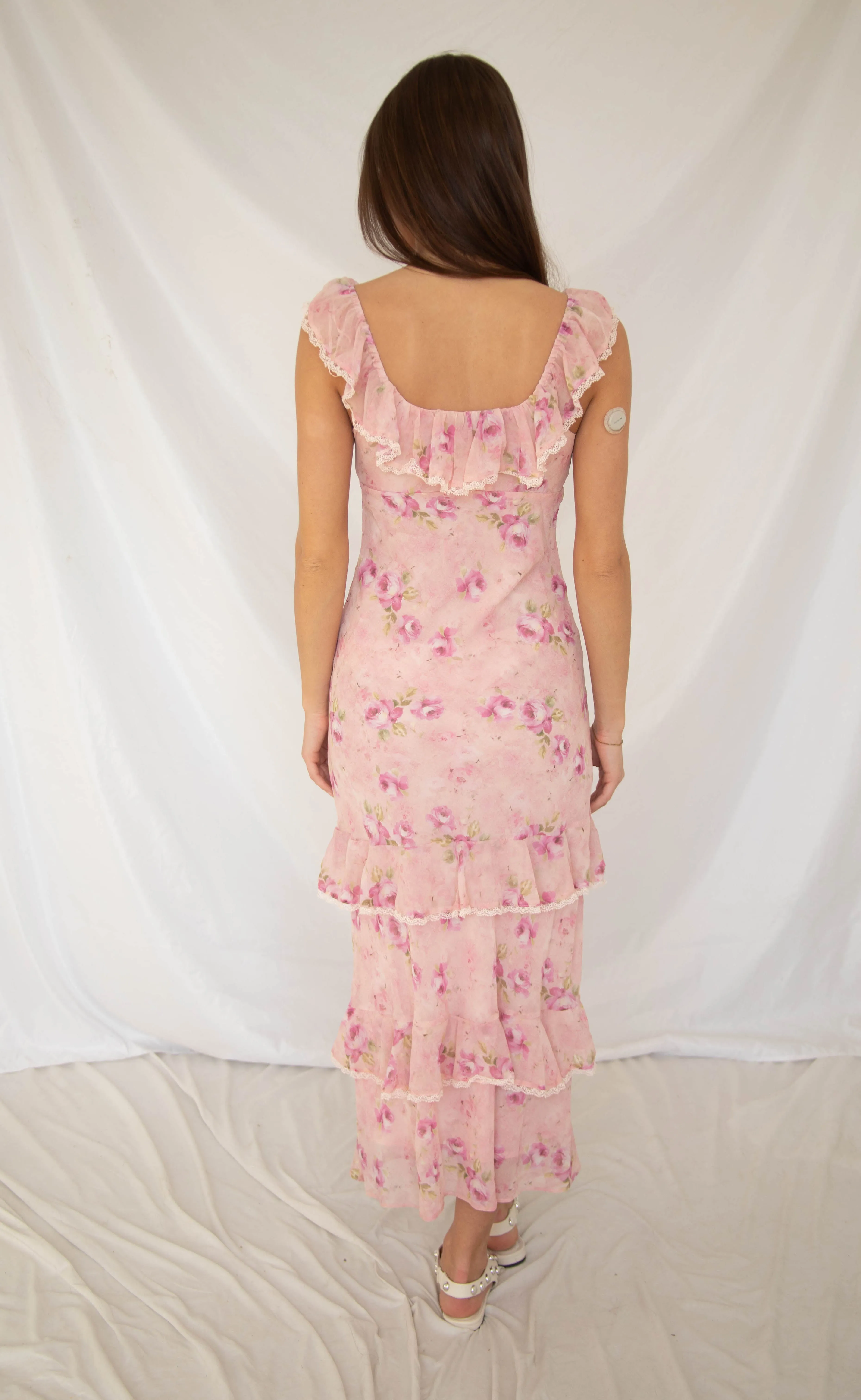 astr: laisha dress - pink floral sold by RIFFRAFF product image thumbnail 3