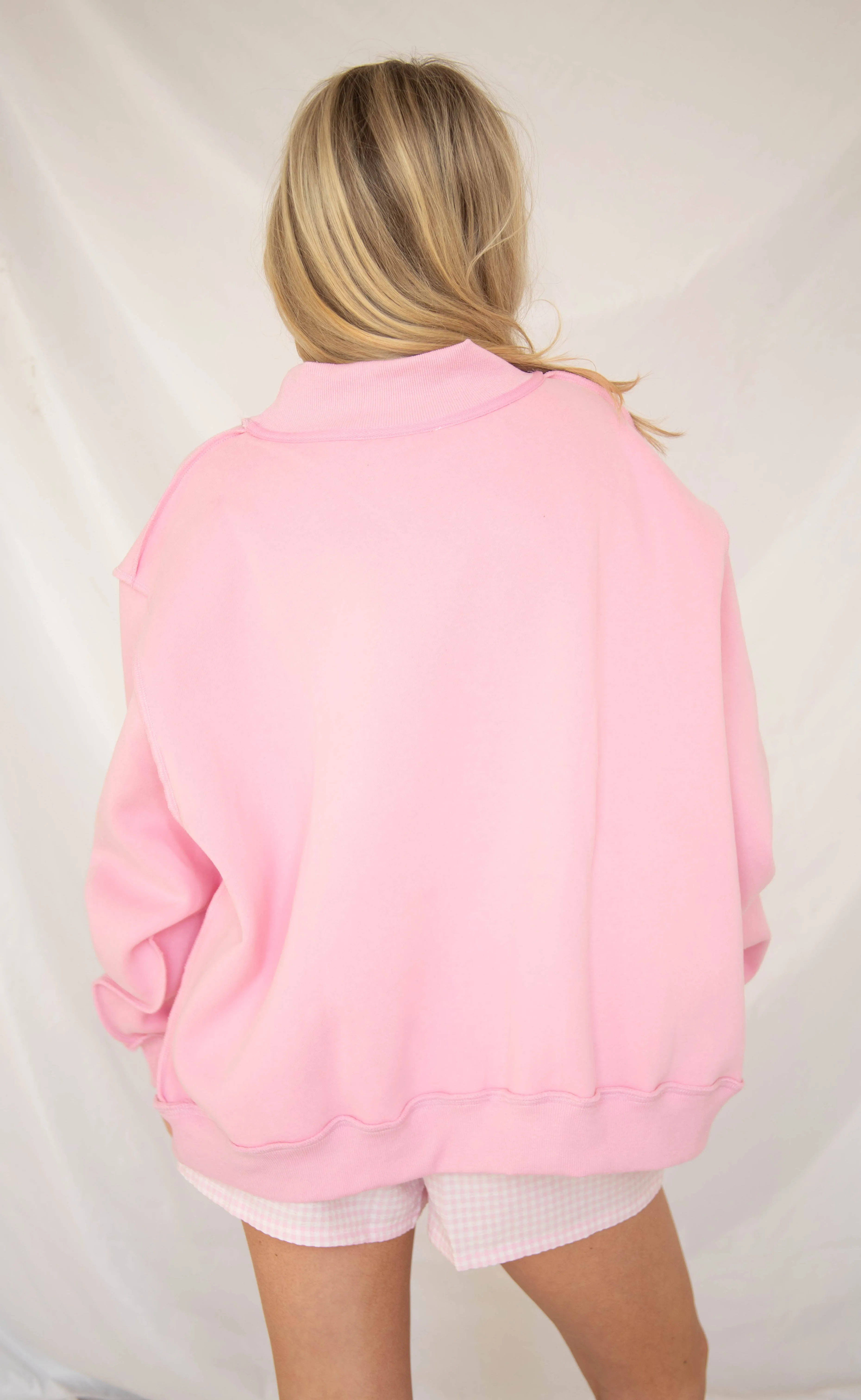 Jesus embroidered mock neck - pink sold by RIFFRAFF product image thumbnail 3