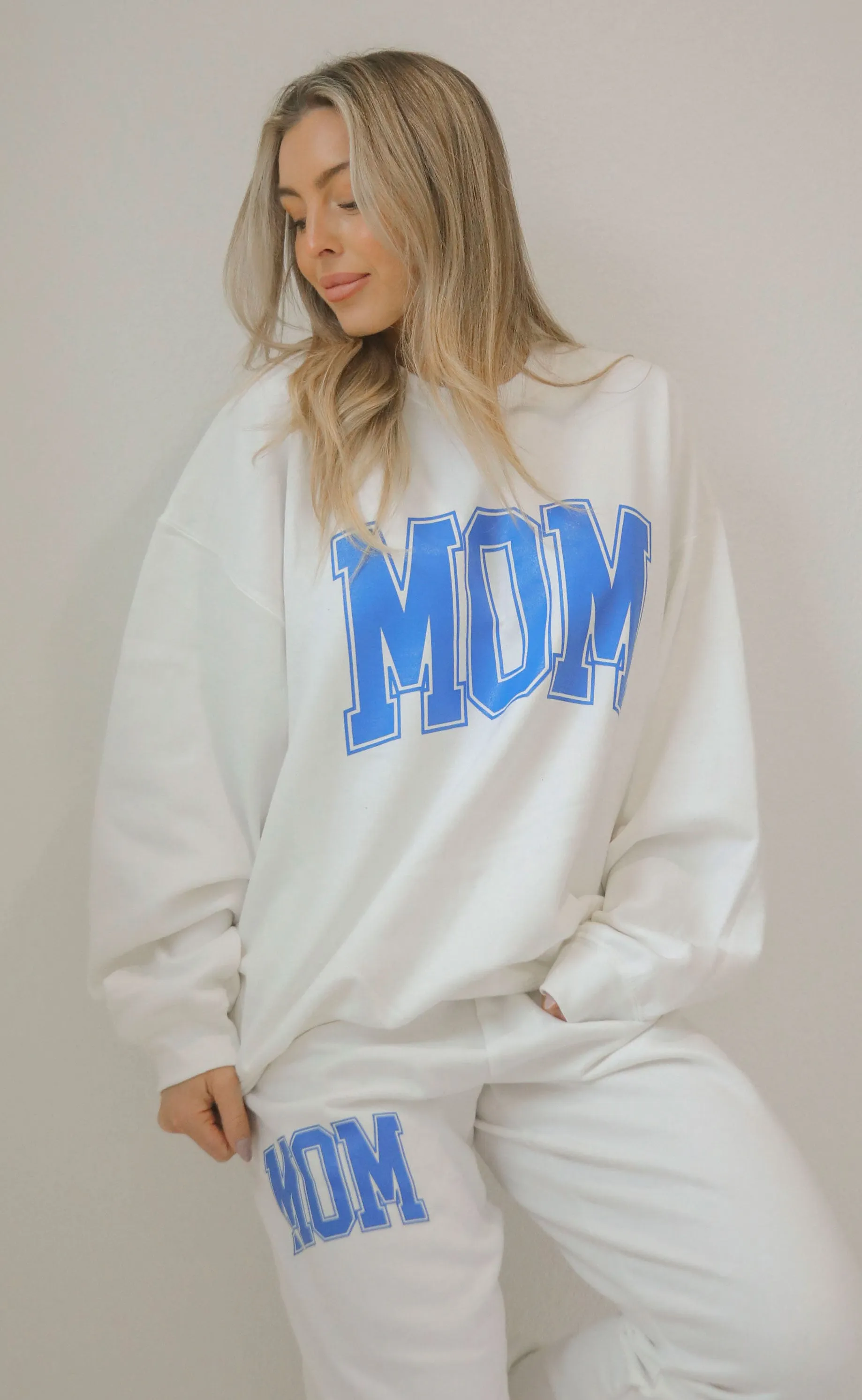 friday + saturday: mom sweatpants - blue sold by RIFFRAFF product image thumbnail 2